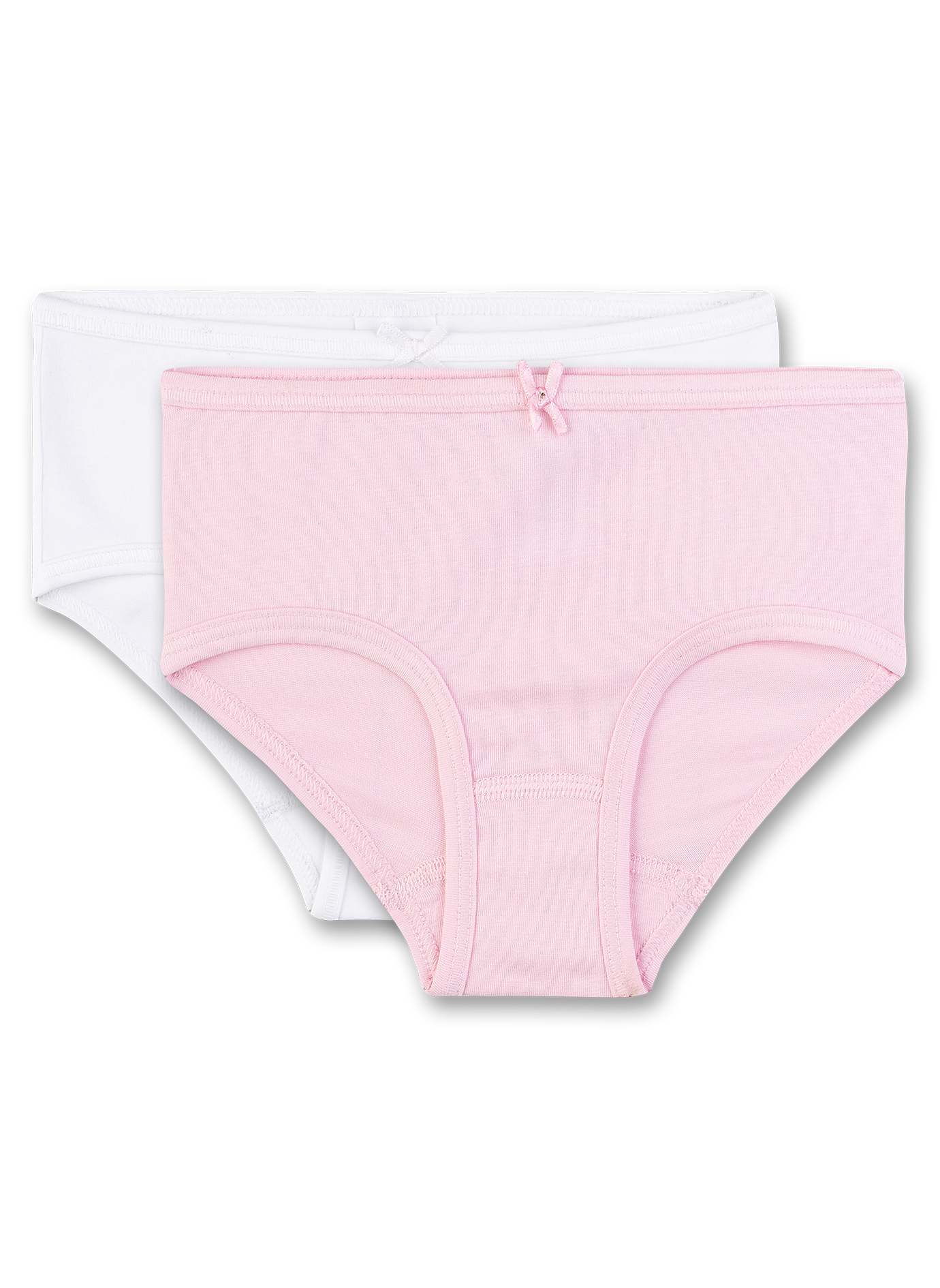 Mädchen-Slip (Doppelpack) Rosa und Weiß