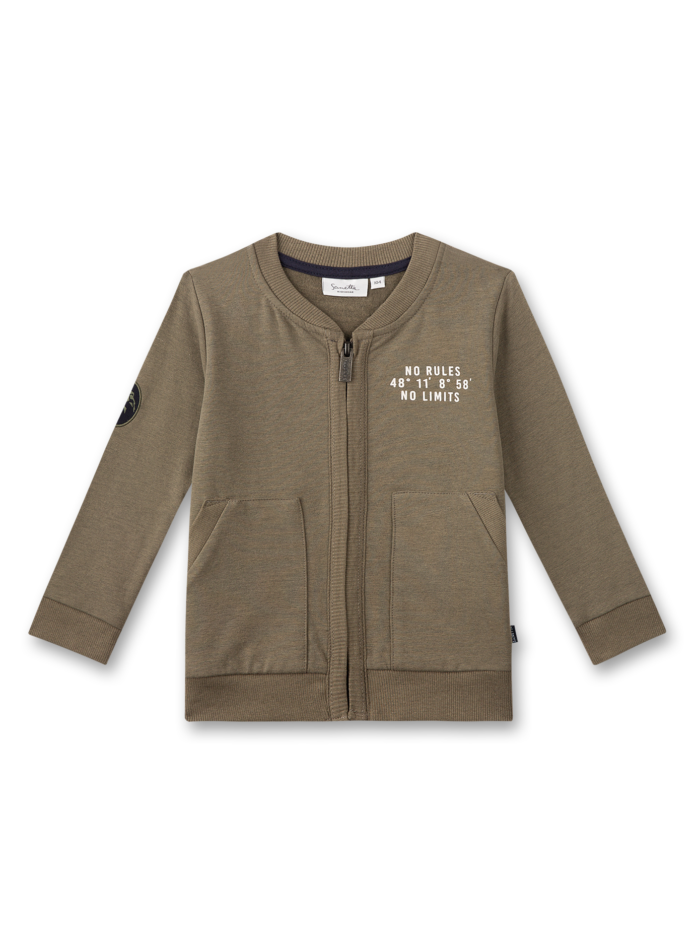 Jungen-Sweatjacke Khaki