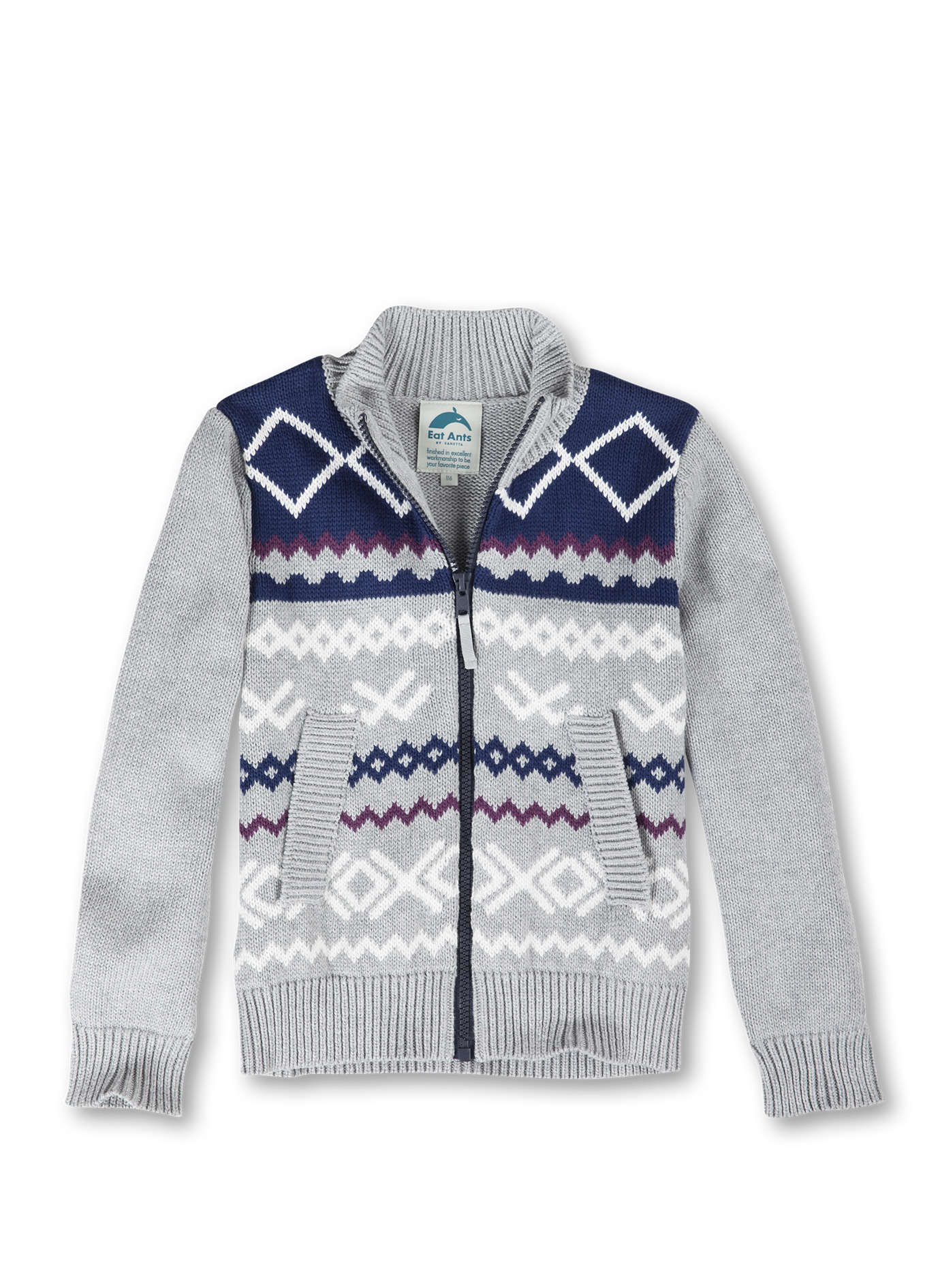 Jungen-Strickjacke