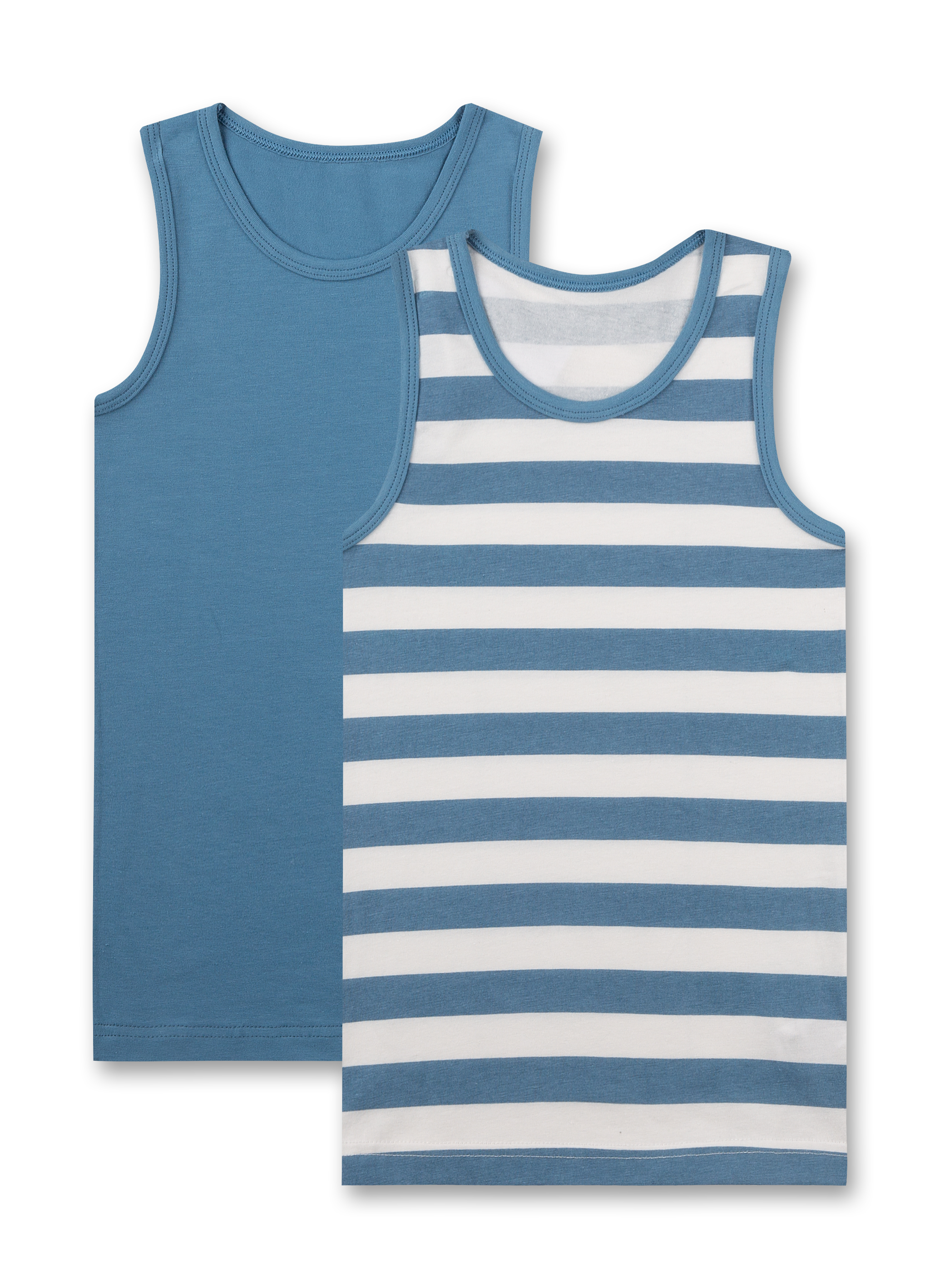 Jungen-Unterhemd (Doppelpack) Blau