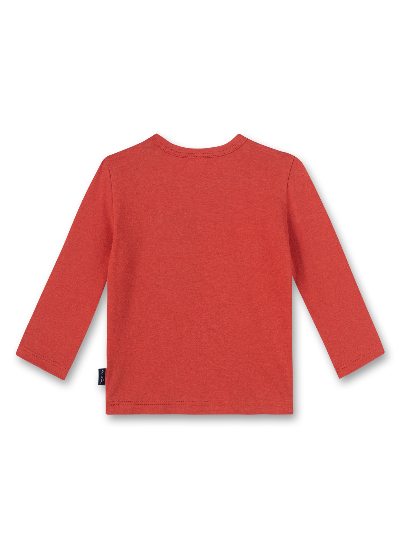 Jungen-Shirt langarm Orange Let's fly