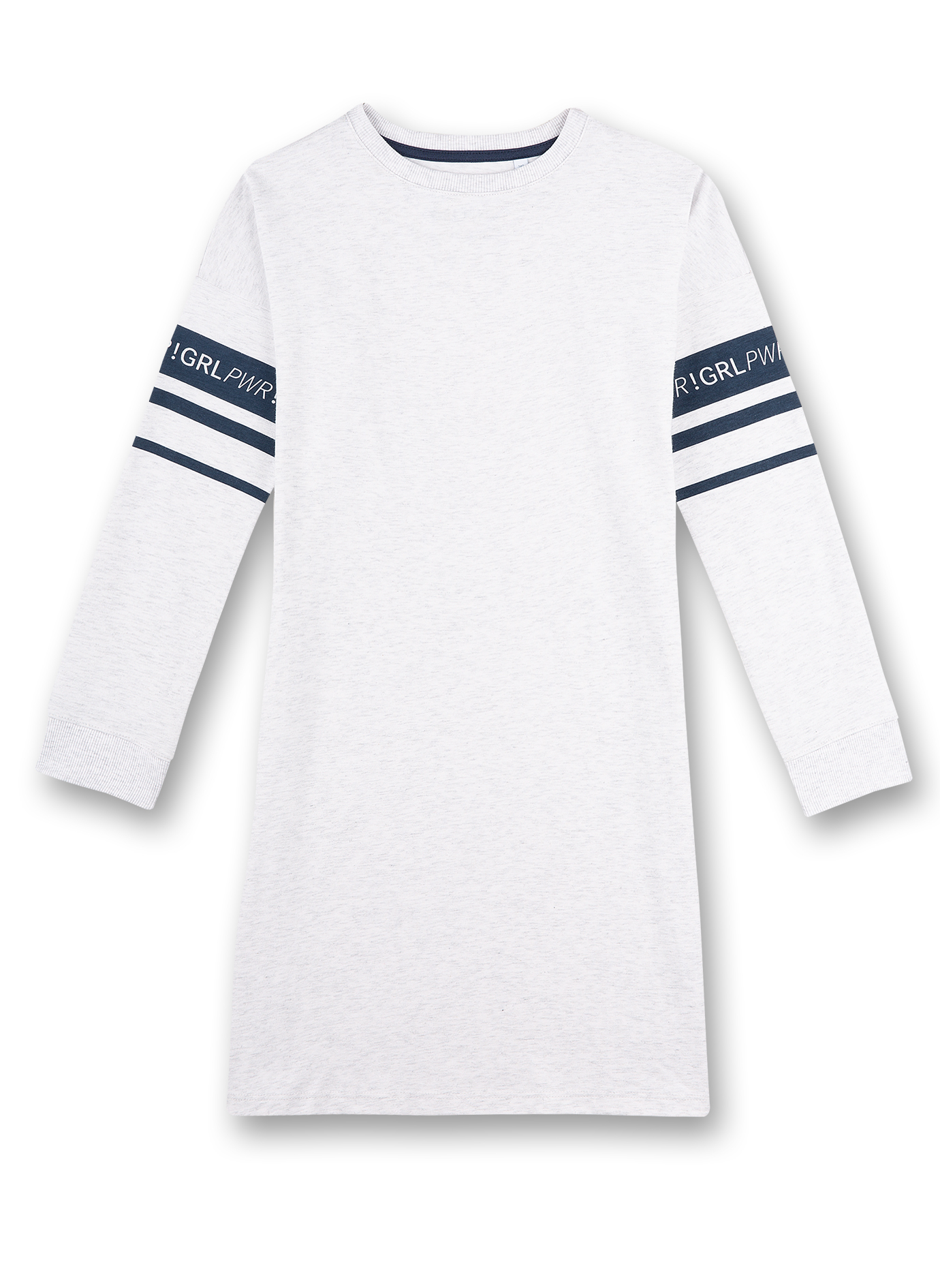 Mädchen-Nachthemd Langarm Weiß Athleisure 