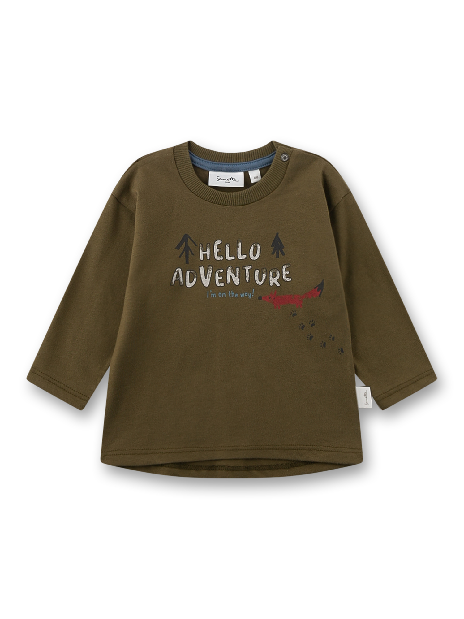 Jungen Langarmshirt olivgrün Fuchs