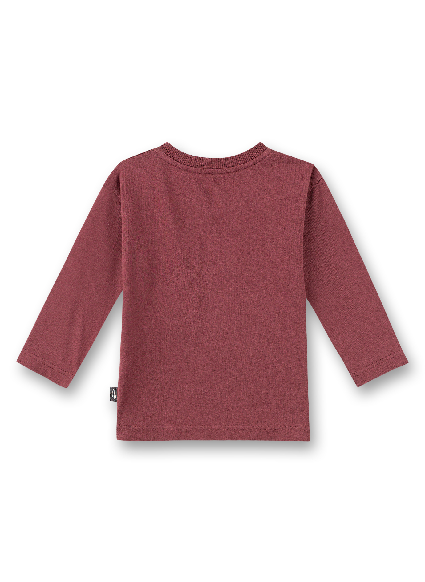 Unisex-Shirt langarm Weinrot