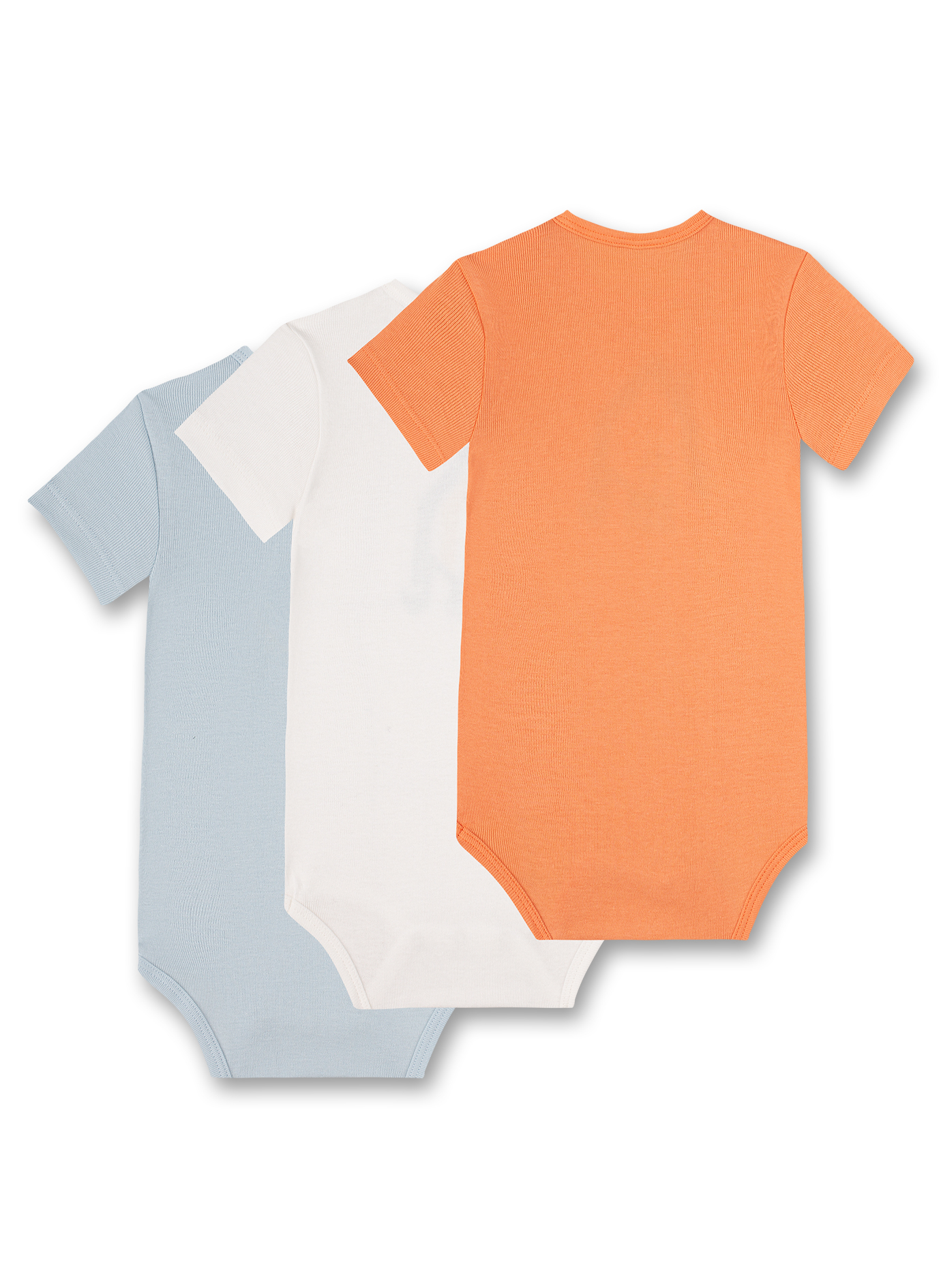 Body (Dreierpack) Hellblau, Weiß und Orange