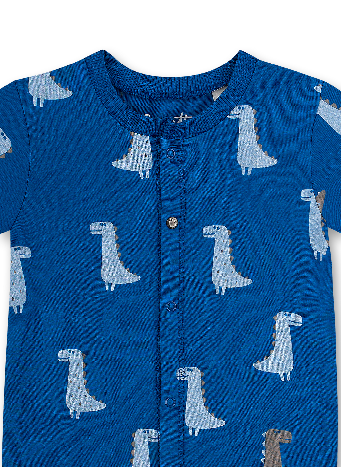 Jungen-Overall kurz Blau Dino