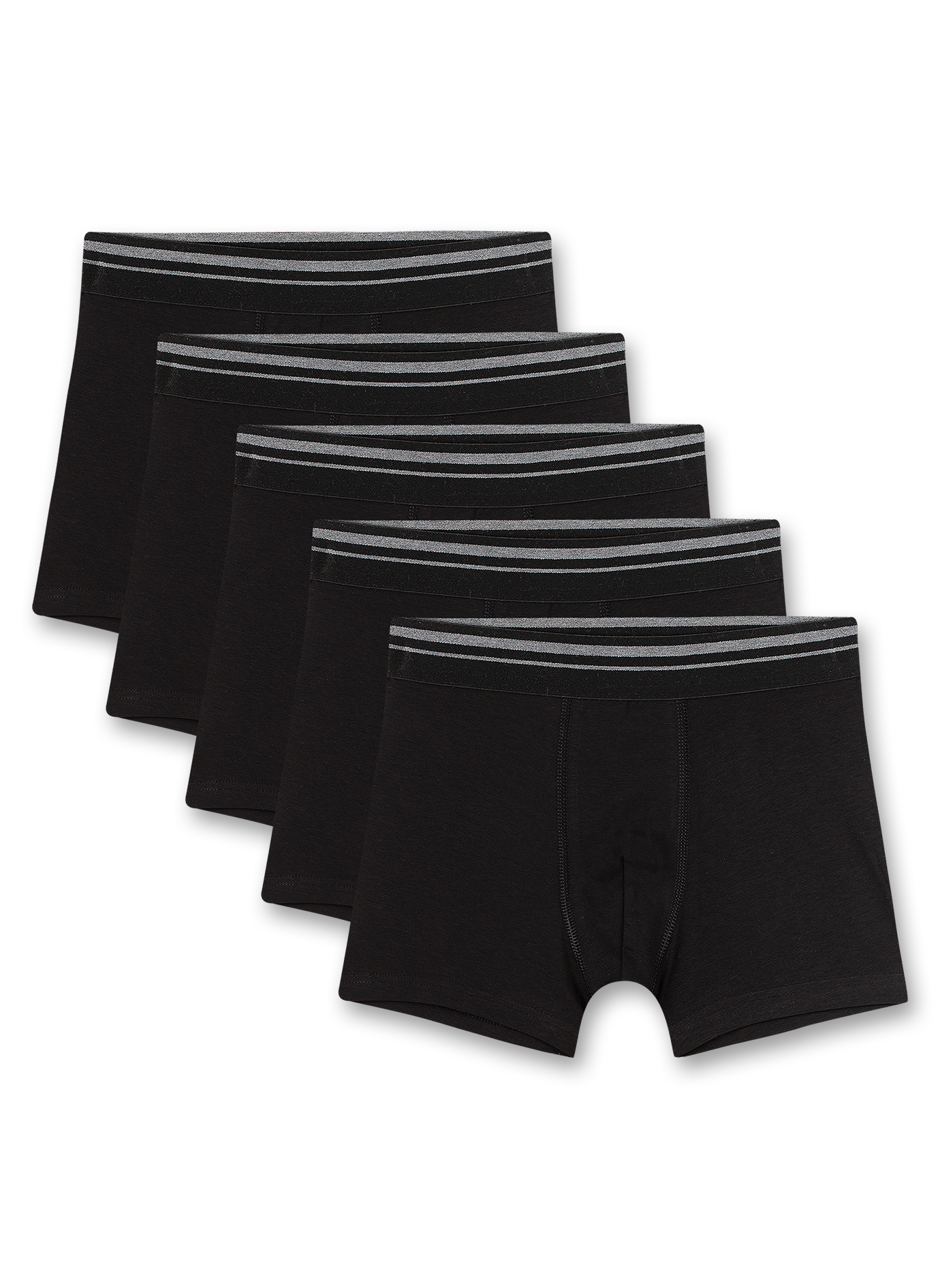 Jungen-Hipshorts (5er-Pack) Schwarz