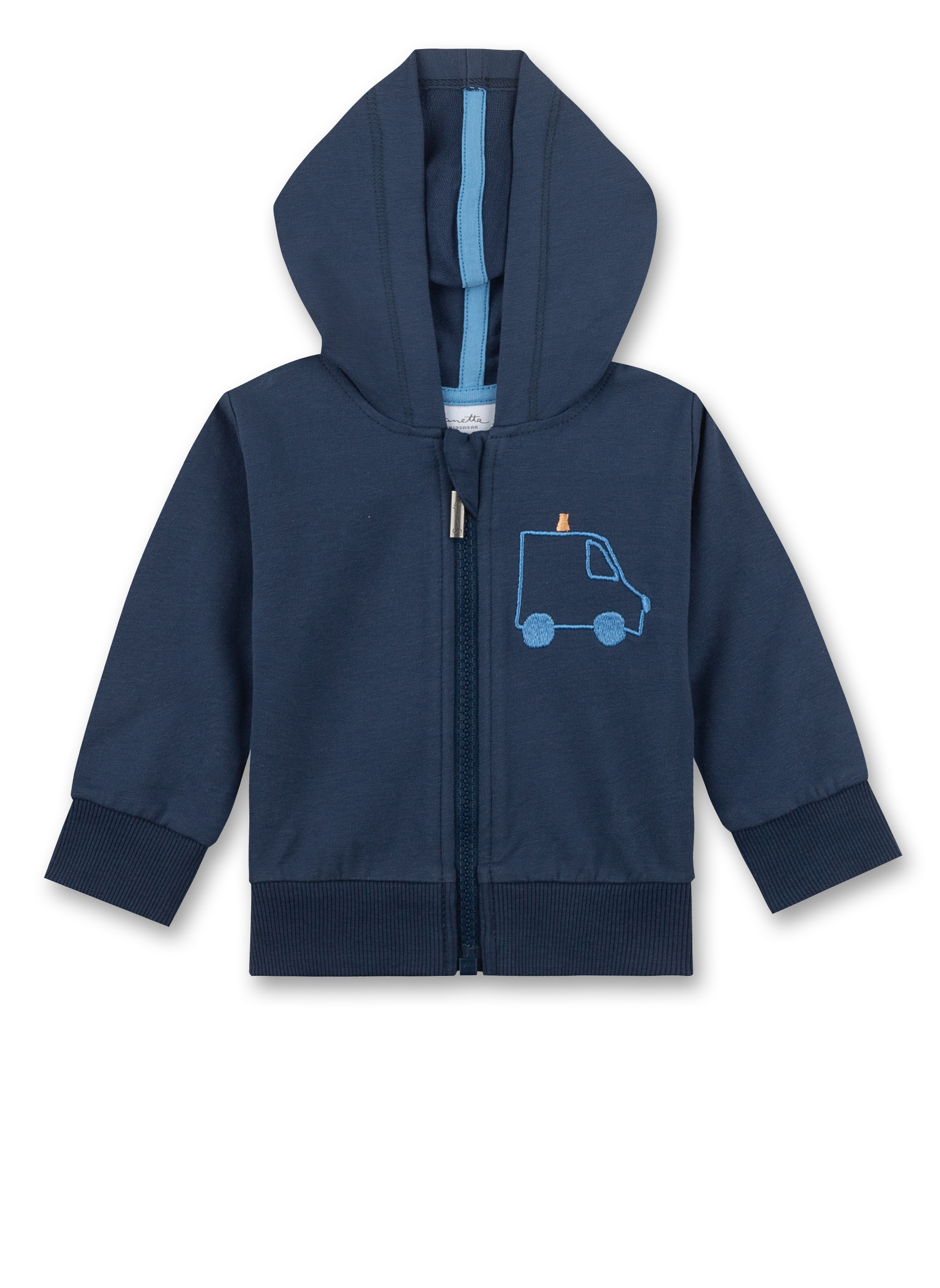 Jungen-Sweatjacke Dunkelblau