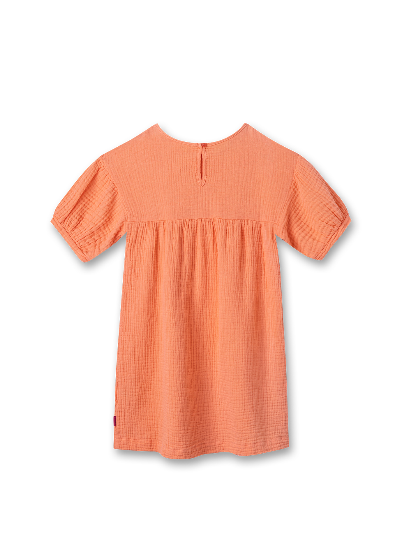 Mädchen-Kleid aus Musselin Orange