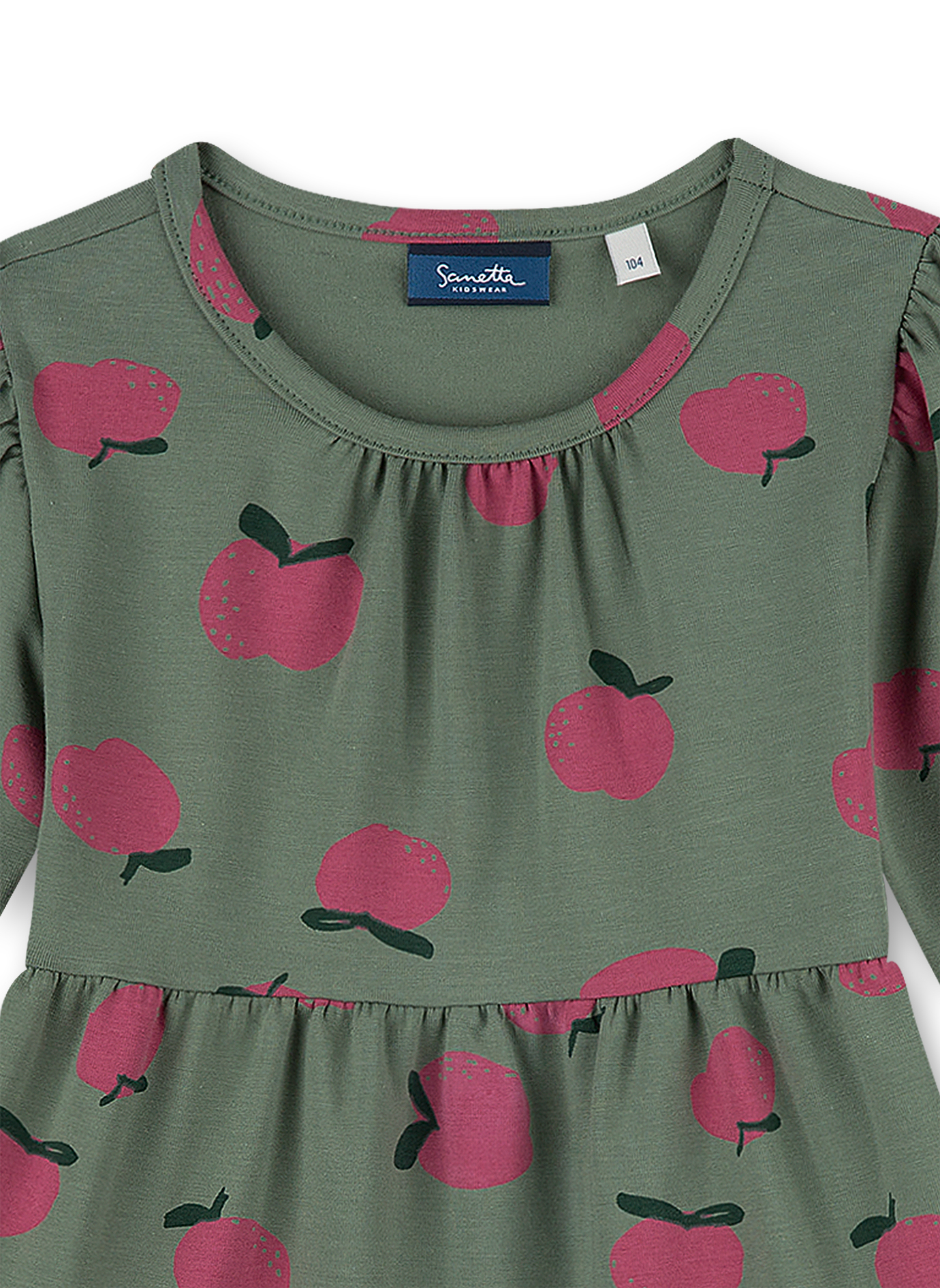 Mädchen-Kleid Grün Sweat Fruits