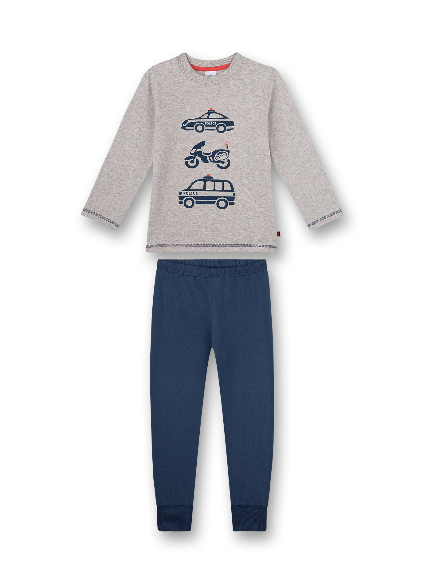 Jungen-Schlafanzug Graumelange Police