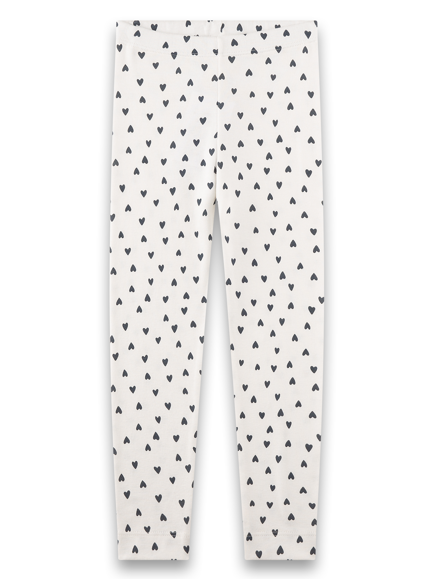 Leggings, Herzmuster, Druck, Weiß, Kinder