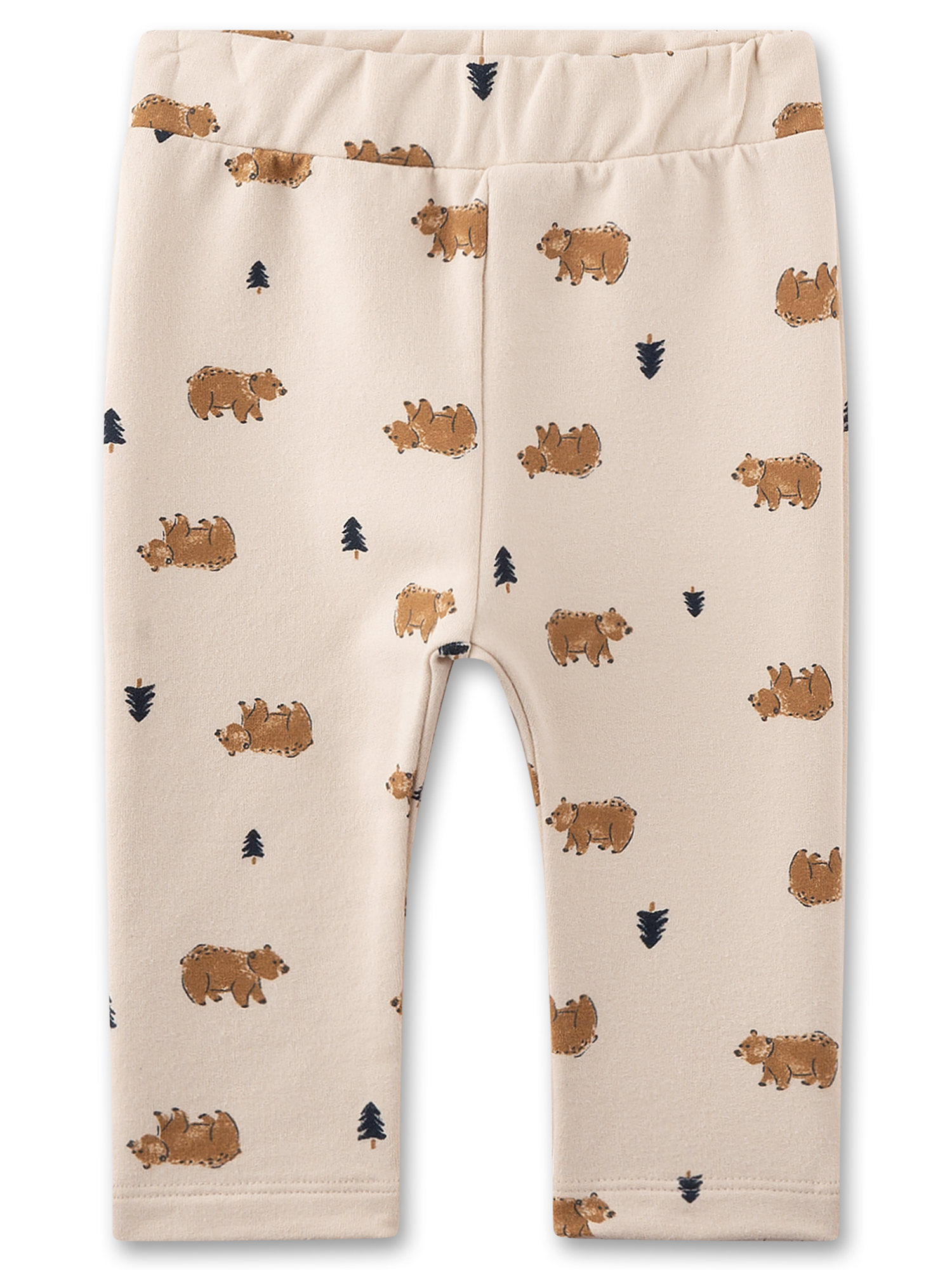 Hose, Leggings, Baby, Beige, Bär-Print