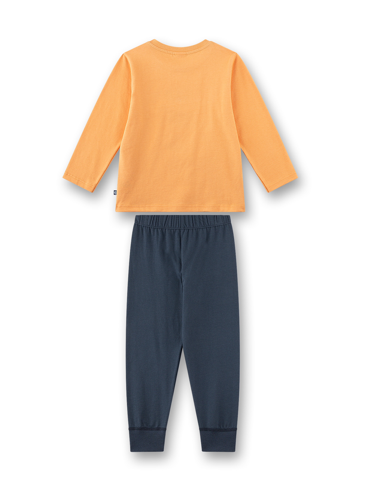 oberteil, langarm, orange, kinder, shirt