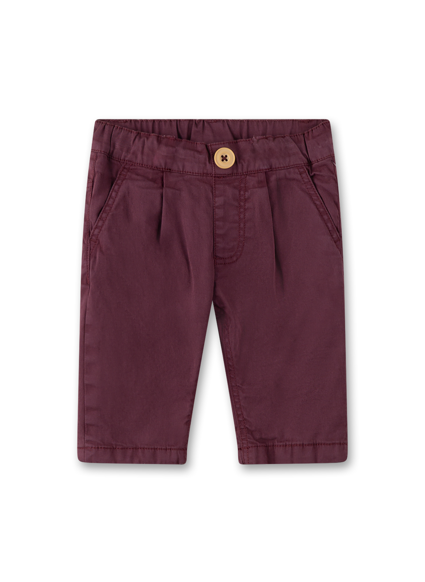 Kurze Hose, Chino, Lila, Knopfleiste, Gürtelschlaufen