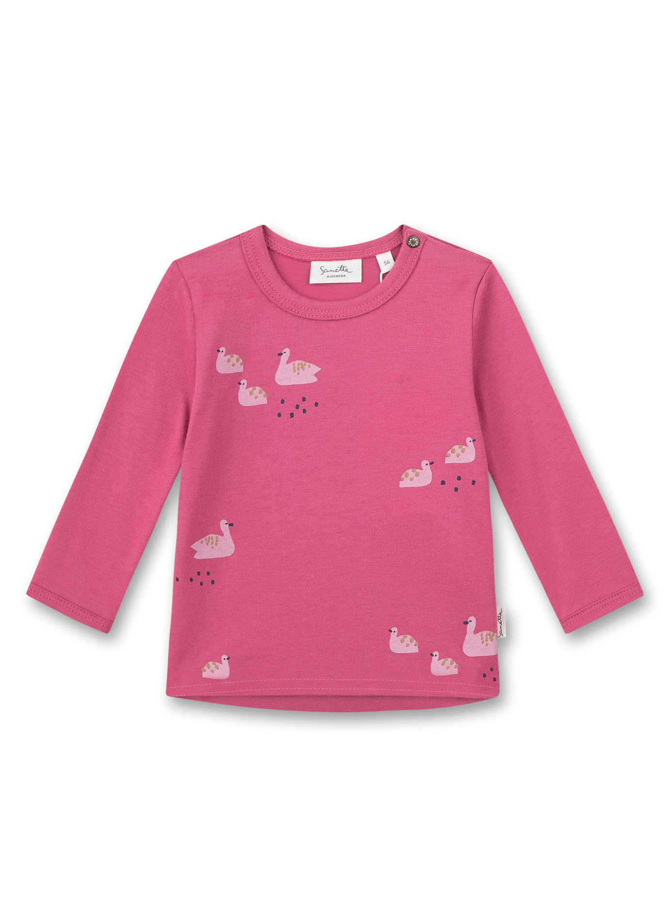 Mädchen-Shirt langarm Pink