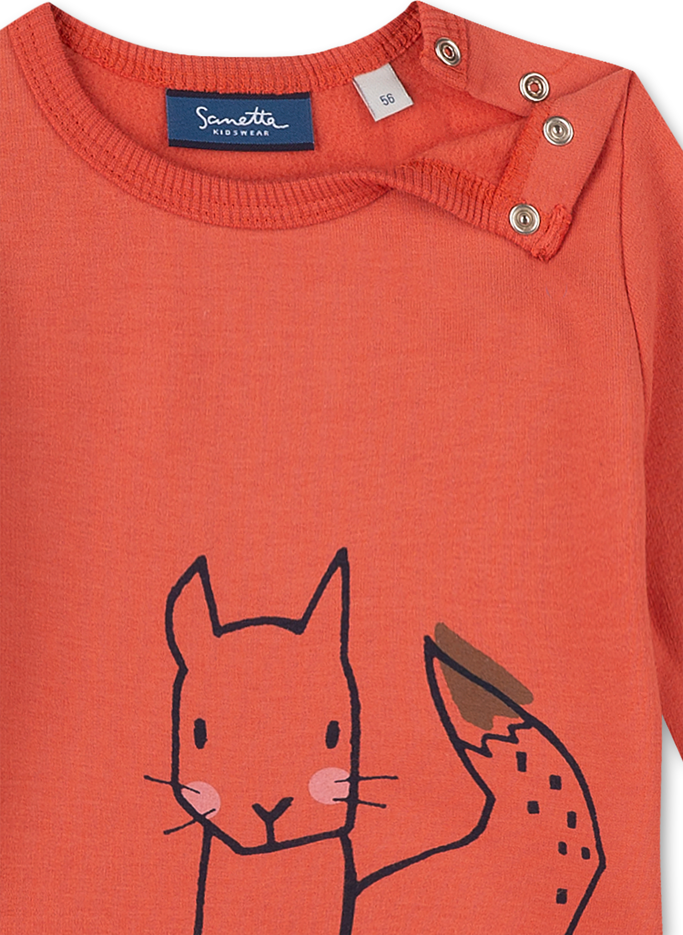 Mädchen-Sweatshirt Orange Sweet Squirrel