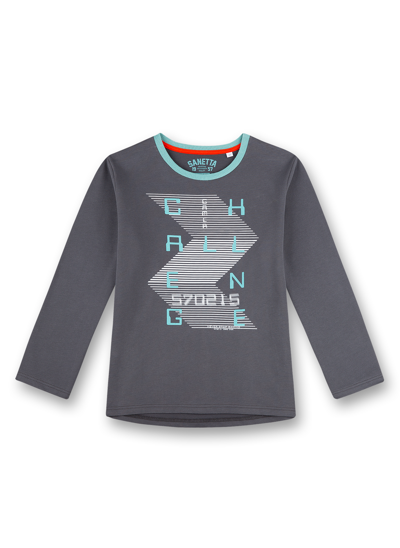 Jungen-Shirt Dunkelgrau Gamer Athleisure