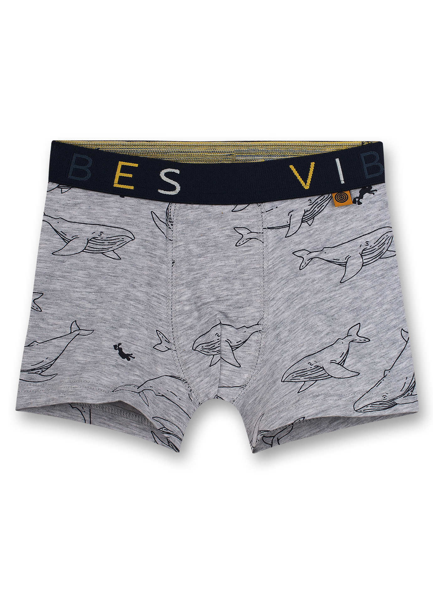 Jungen-Hipshorts Graumelange Key West