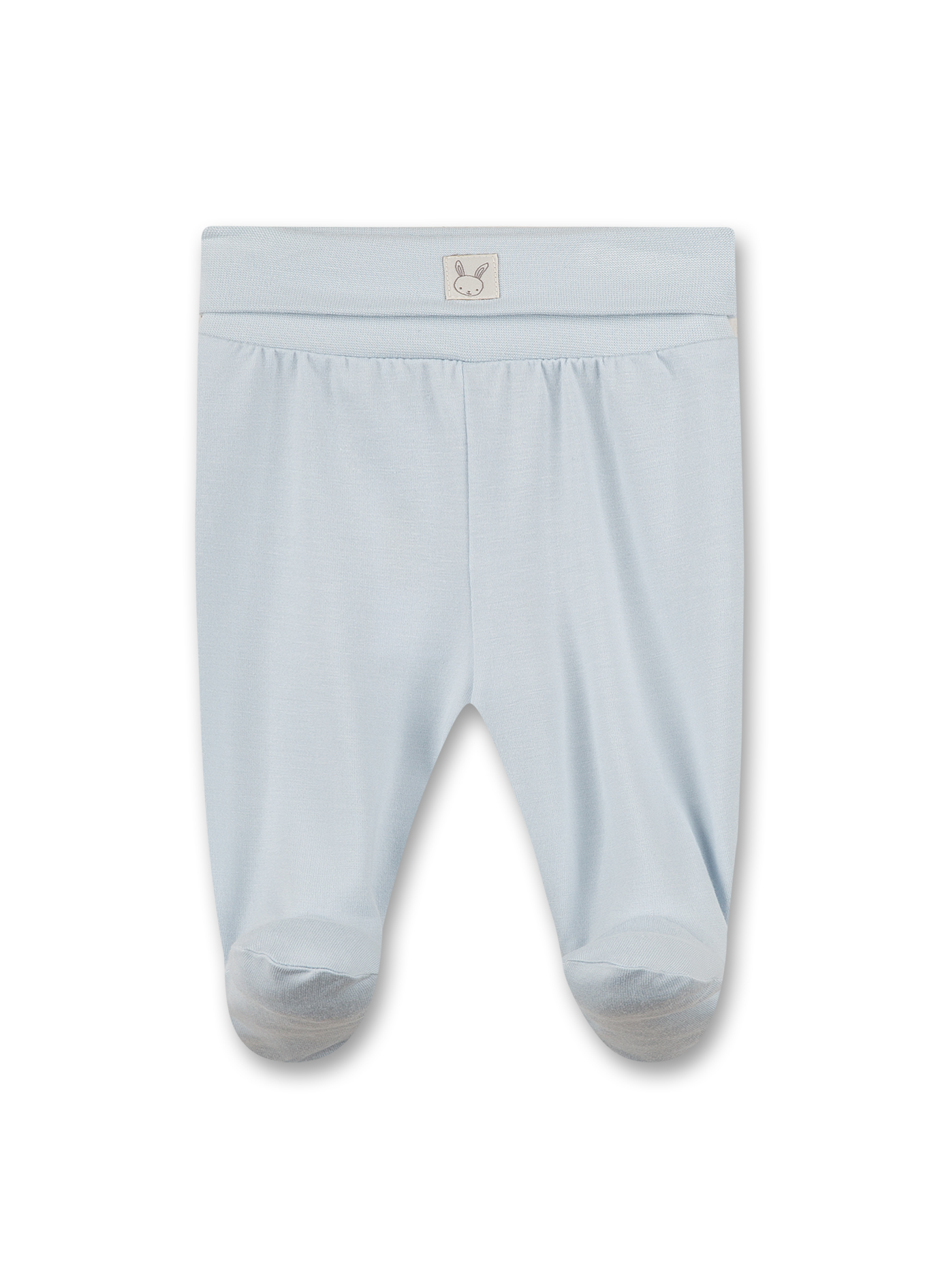 Babyhose mit Fuß Little Rabbit Hellblau