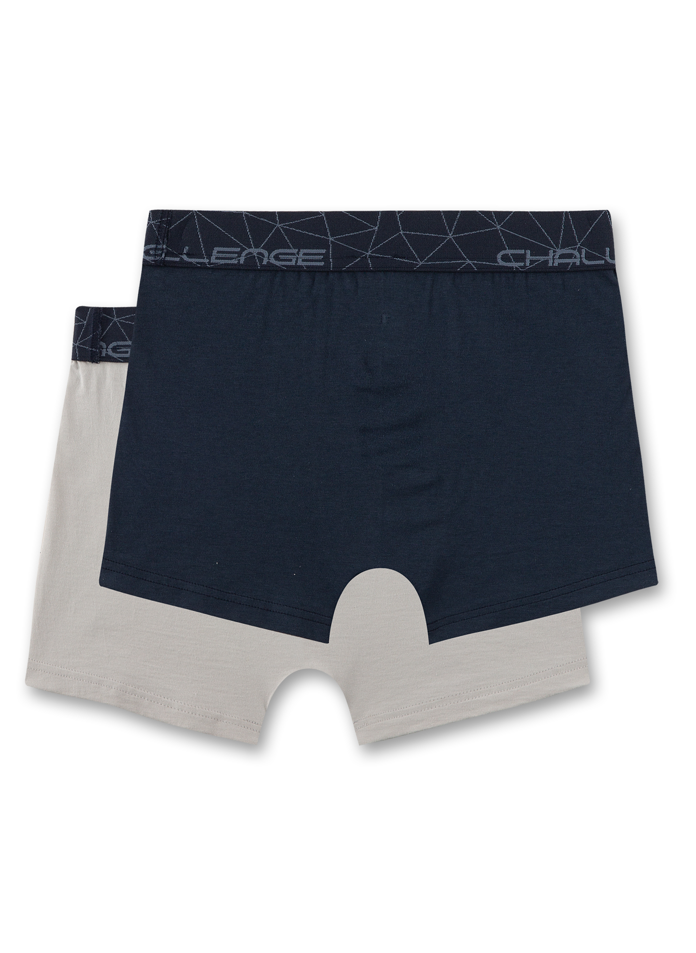 Jungen-Hipshorts (Doppelpack) Grau & Blau