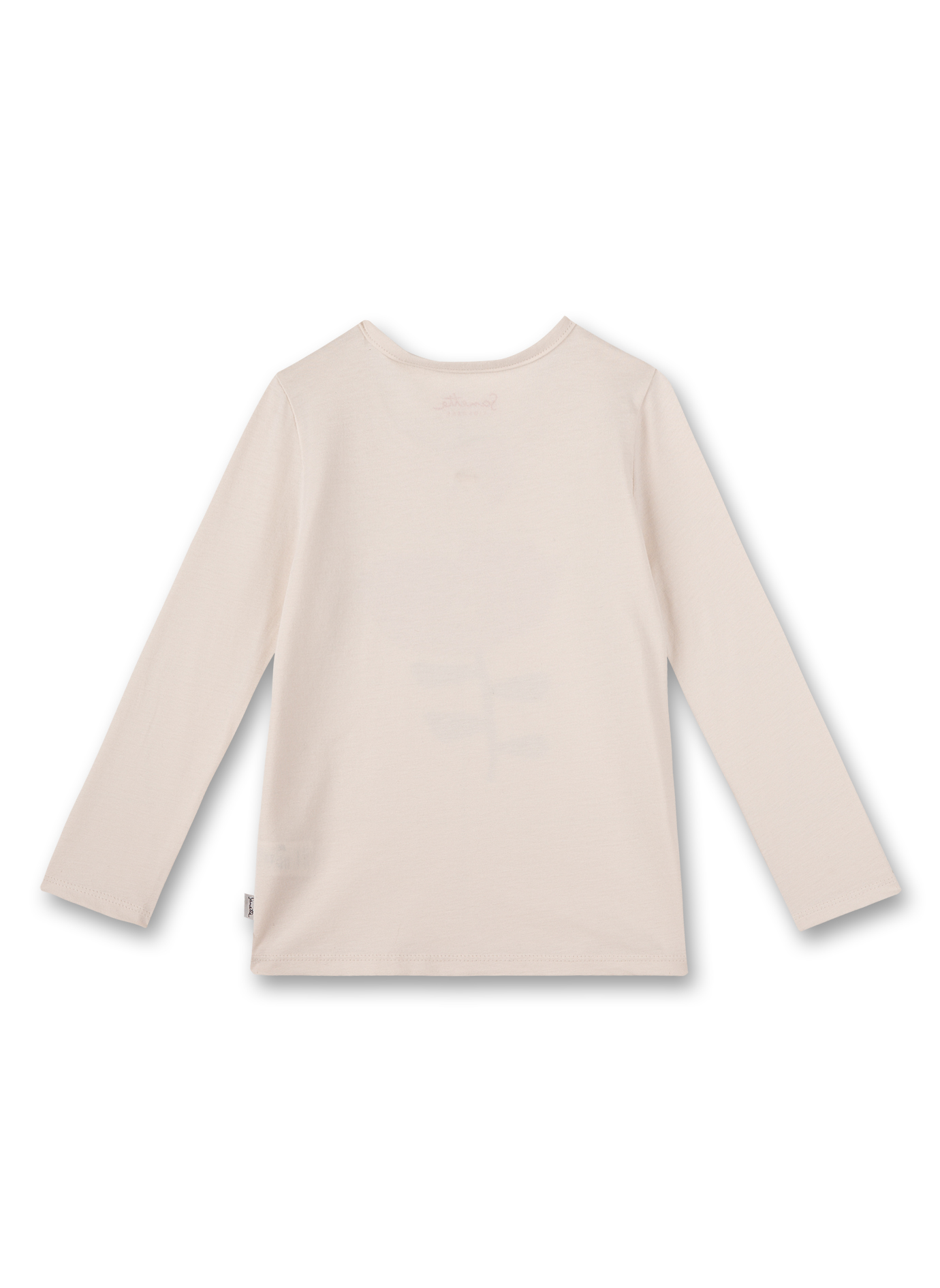 Mädchen-Shirt langarm Beige Flowers for You