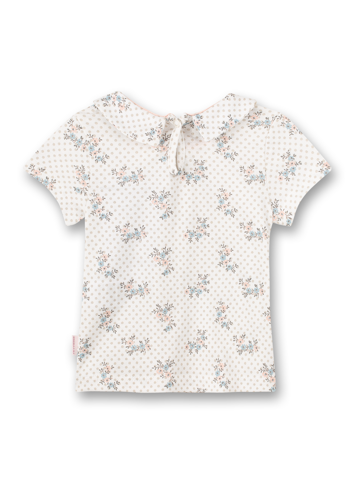 Mädchen T-Shirt Off-White Dots-Allover Fluffy Duckling
