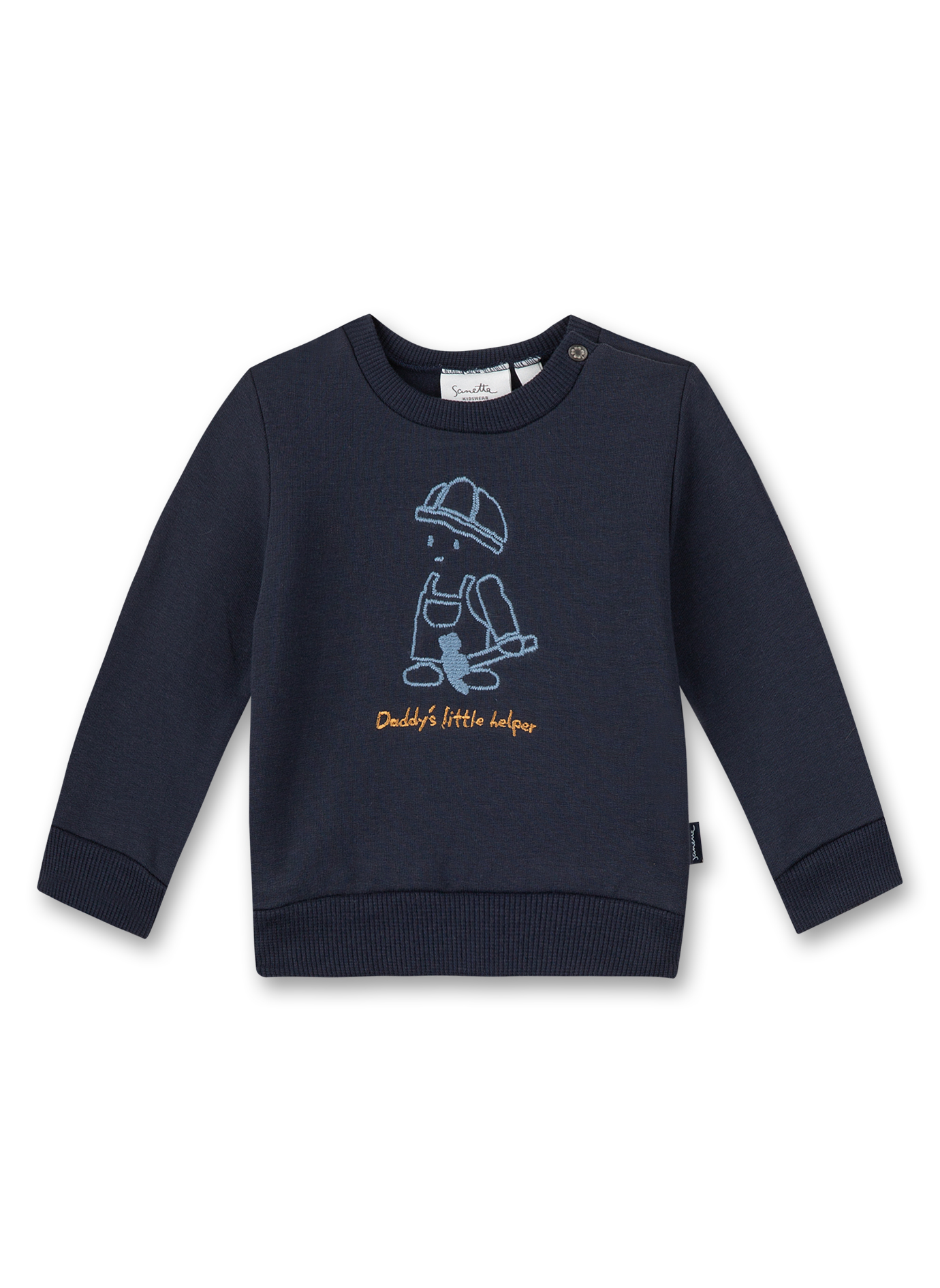 Jungen-Sweatshirt Dunkelblau