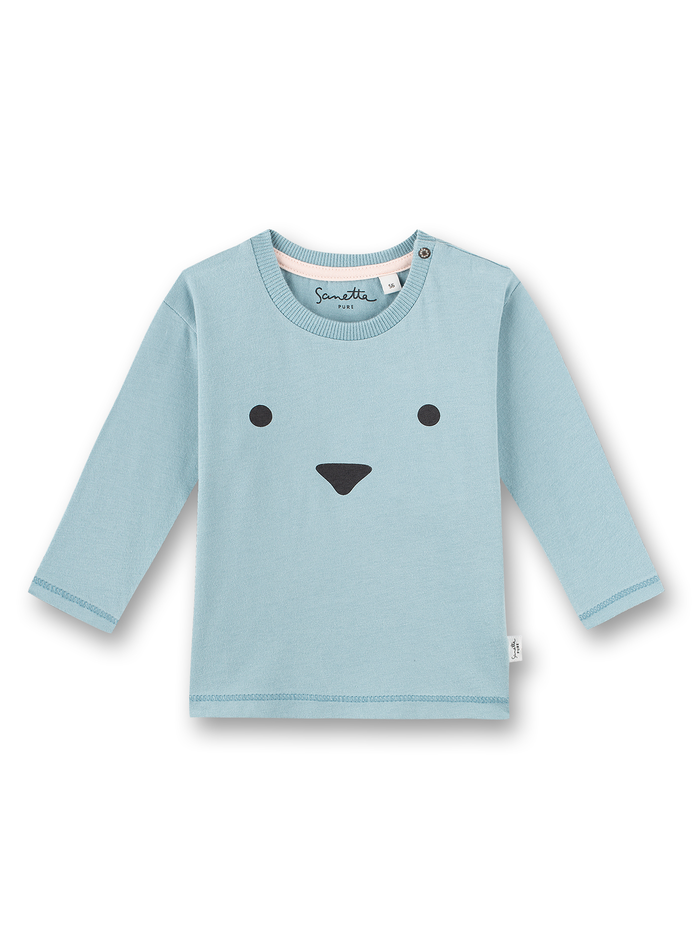 Jungen-Shirt langarm Hellblau