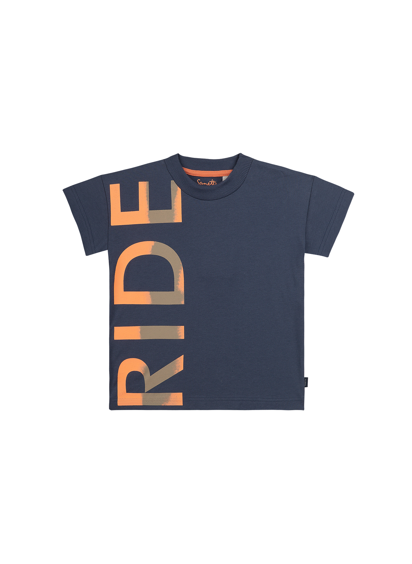 Jungen T-Shirt Dunkelblau Green Ride