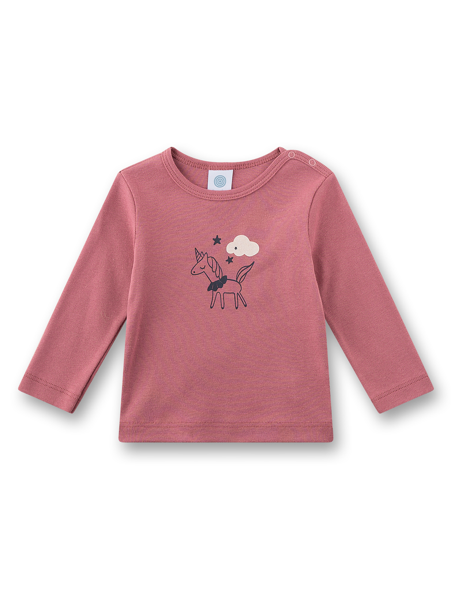 pink, unicorn, langarmshirt, kindertop, grafik