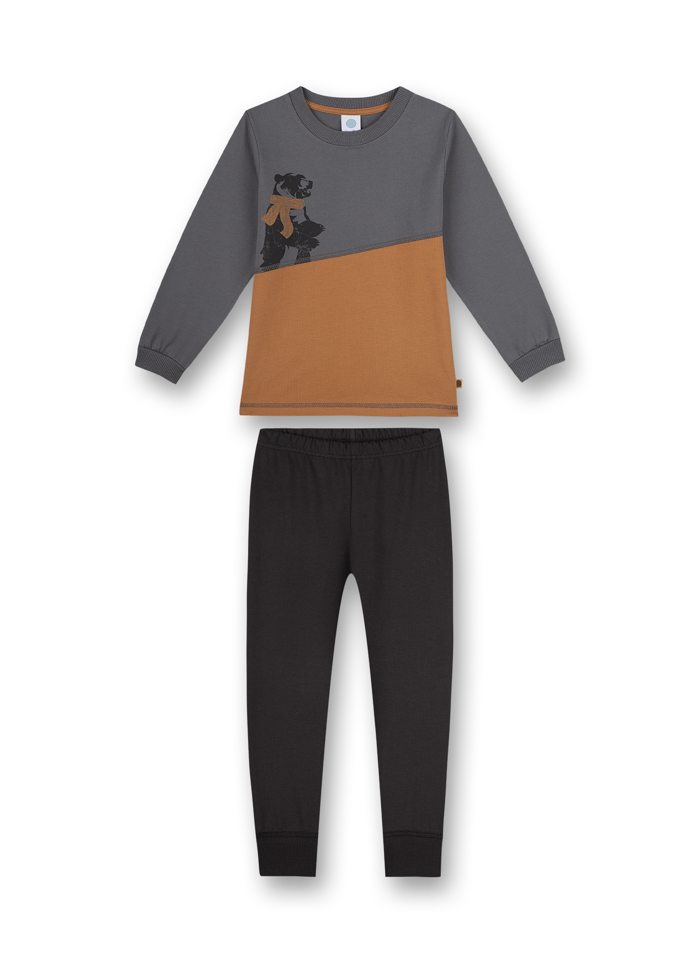 Jungen-Schlafanzug Grau Bear