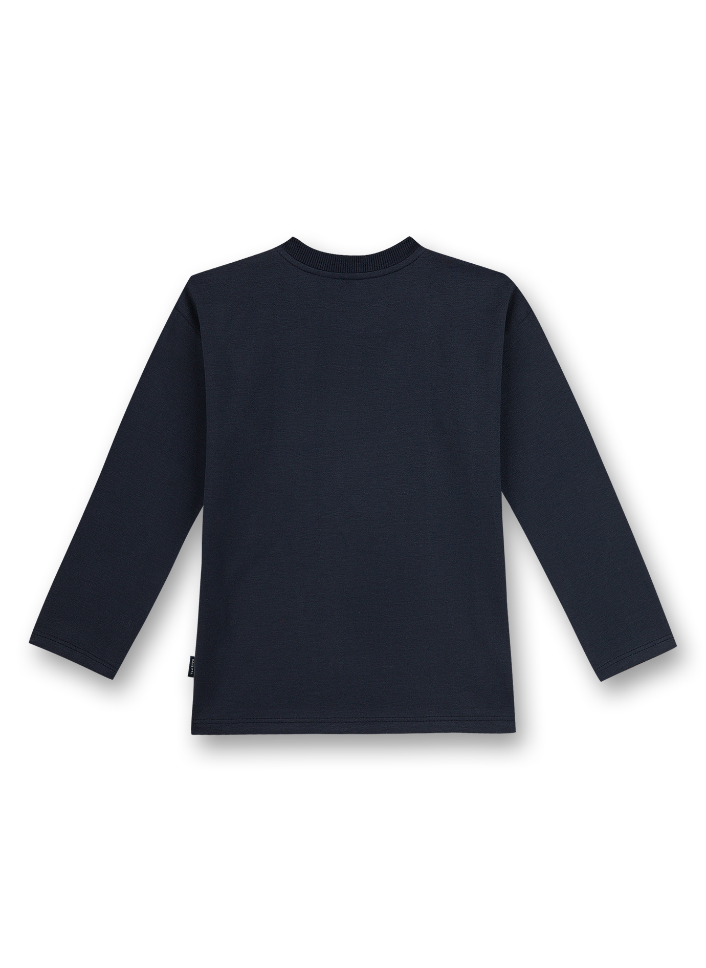 Jungen-Shirt langarm Dunkelblau Galaxy Star