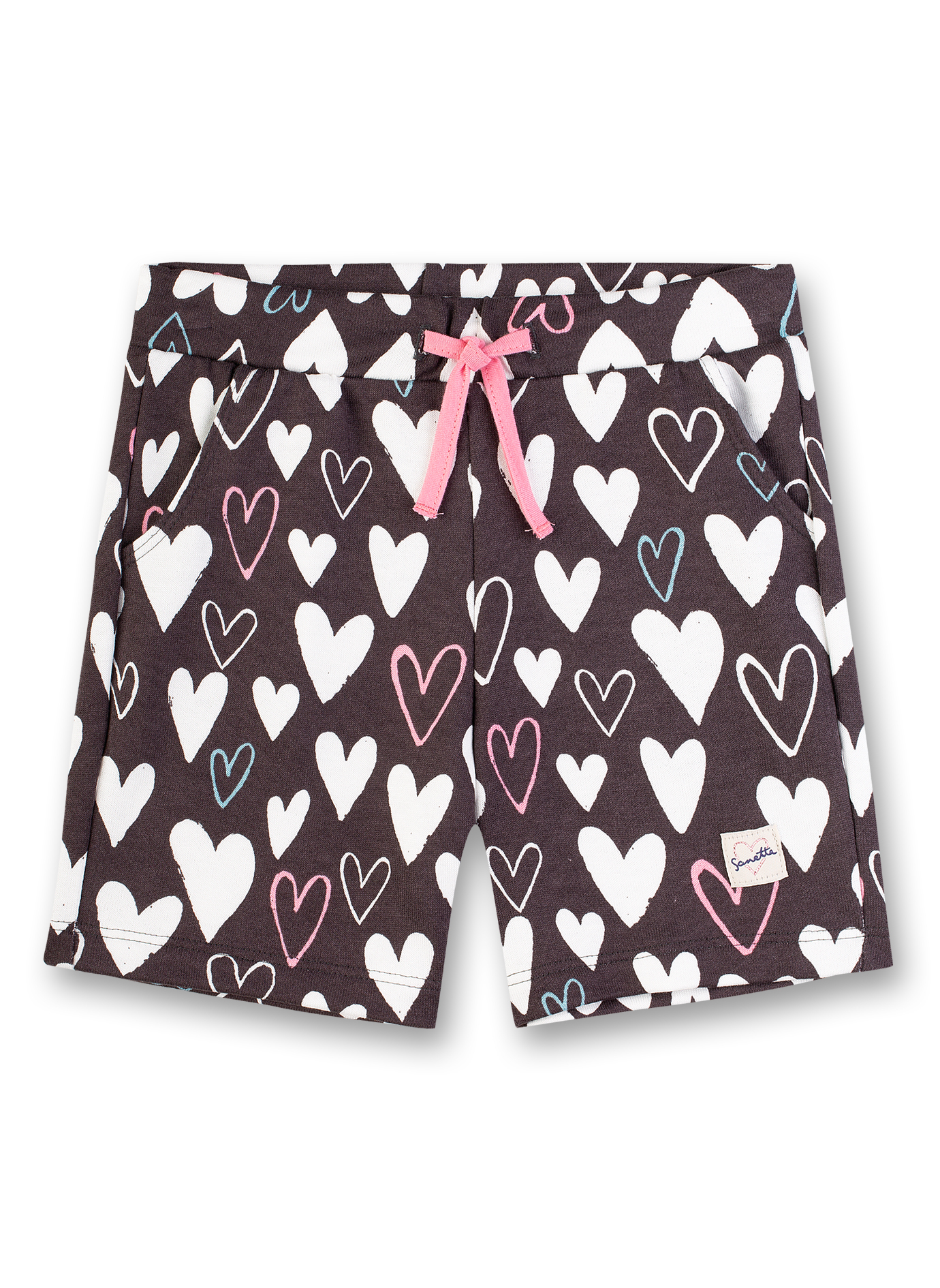 Mädchen-Shorts Dunkelgrau Sweet Heart