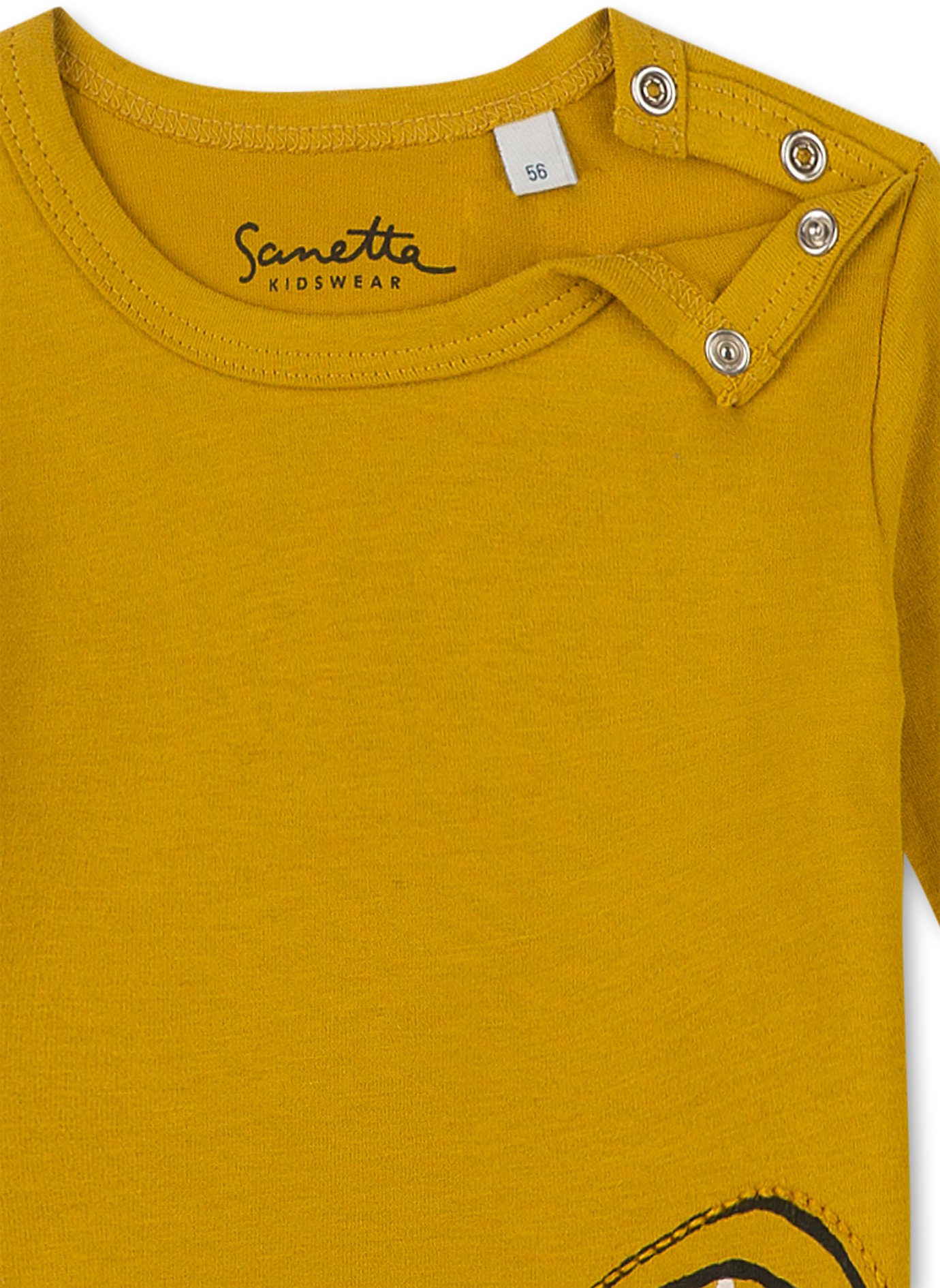 Jungen-Shirt langarm Gelb  Turtle