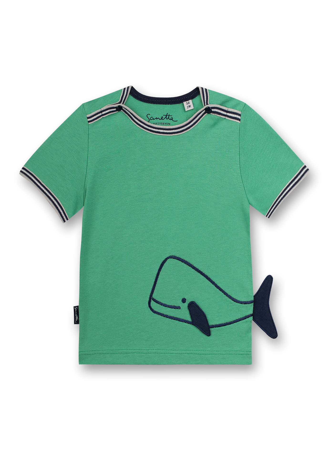 Jungen T-Shirt Grün Little Whale