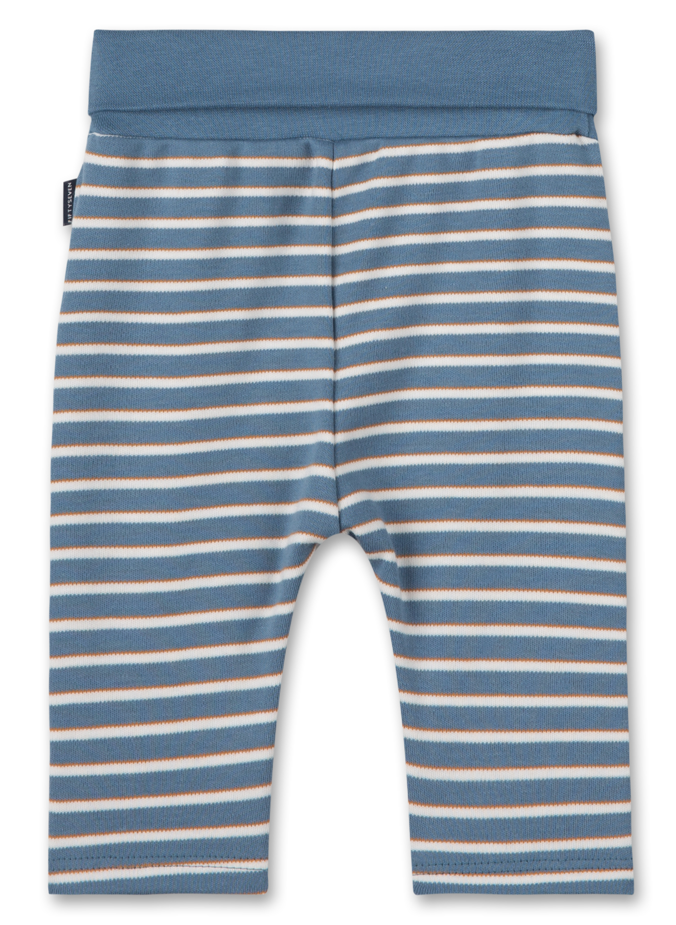 Jungen-Sweathose Hellblau geringelt Clever Fox