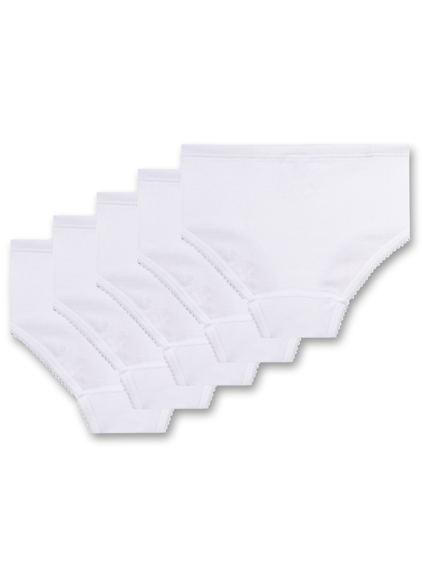 Mädchen-Hüftslip (5er-Pack) Weiß