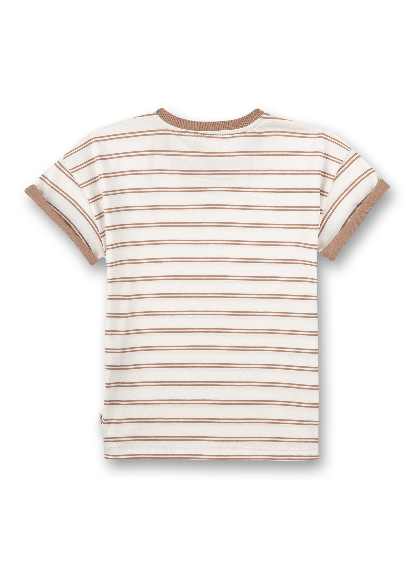 Jungen T-Shirt Braun Ringel