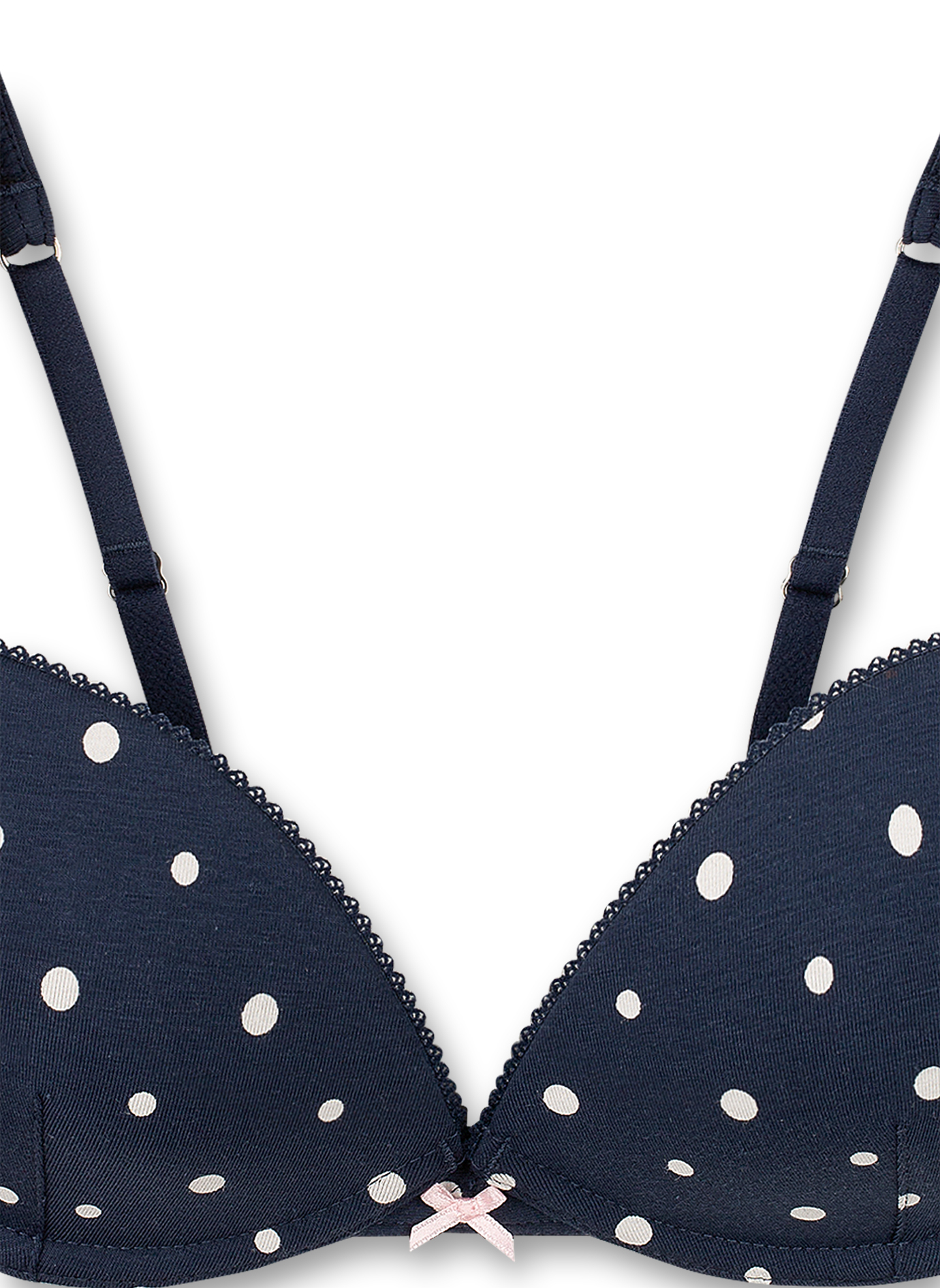 Mädchen-Soft Cup Bra Dunkelblau Dots