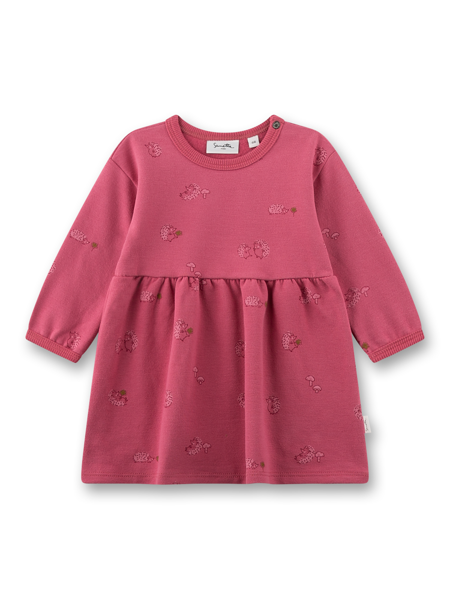 Mädchen-Kleid pink Igel