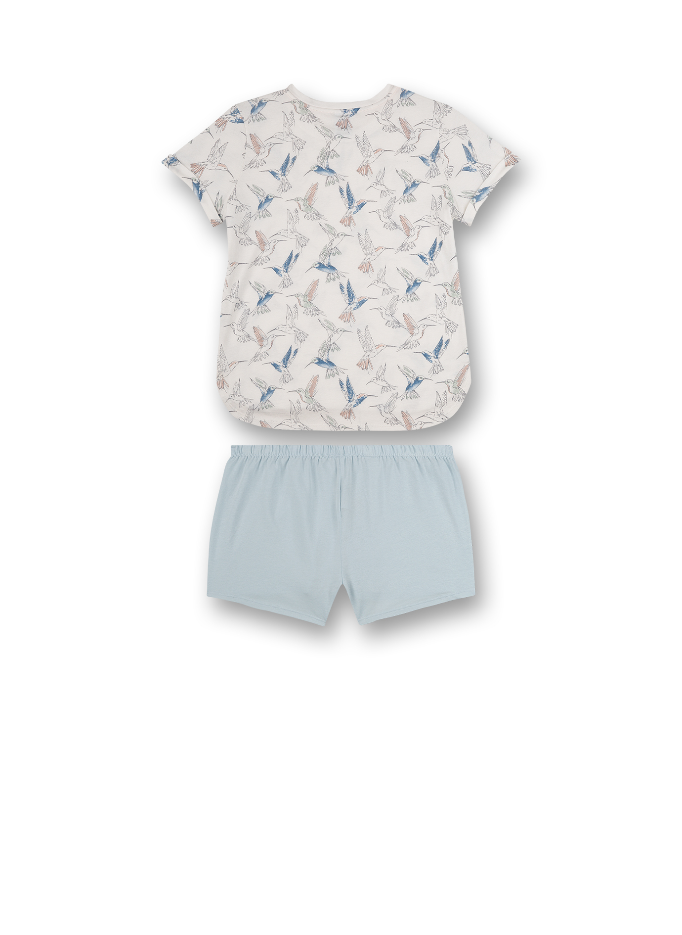 Mädchen-Schlafanzug kurz Beige Hummingbird