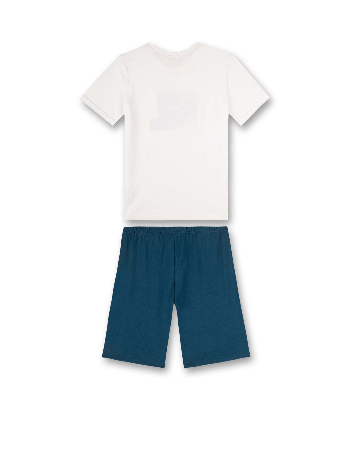 Jungen-Schlafanzug kurz Off-White Ocean Breeze