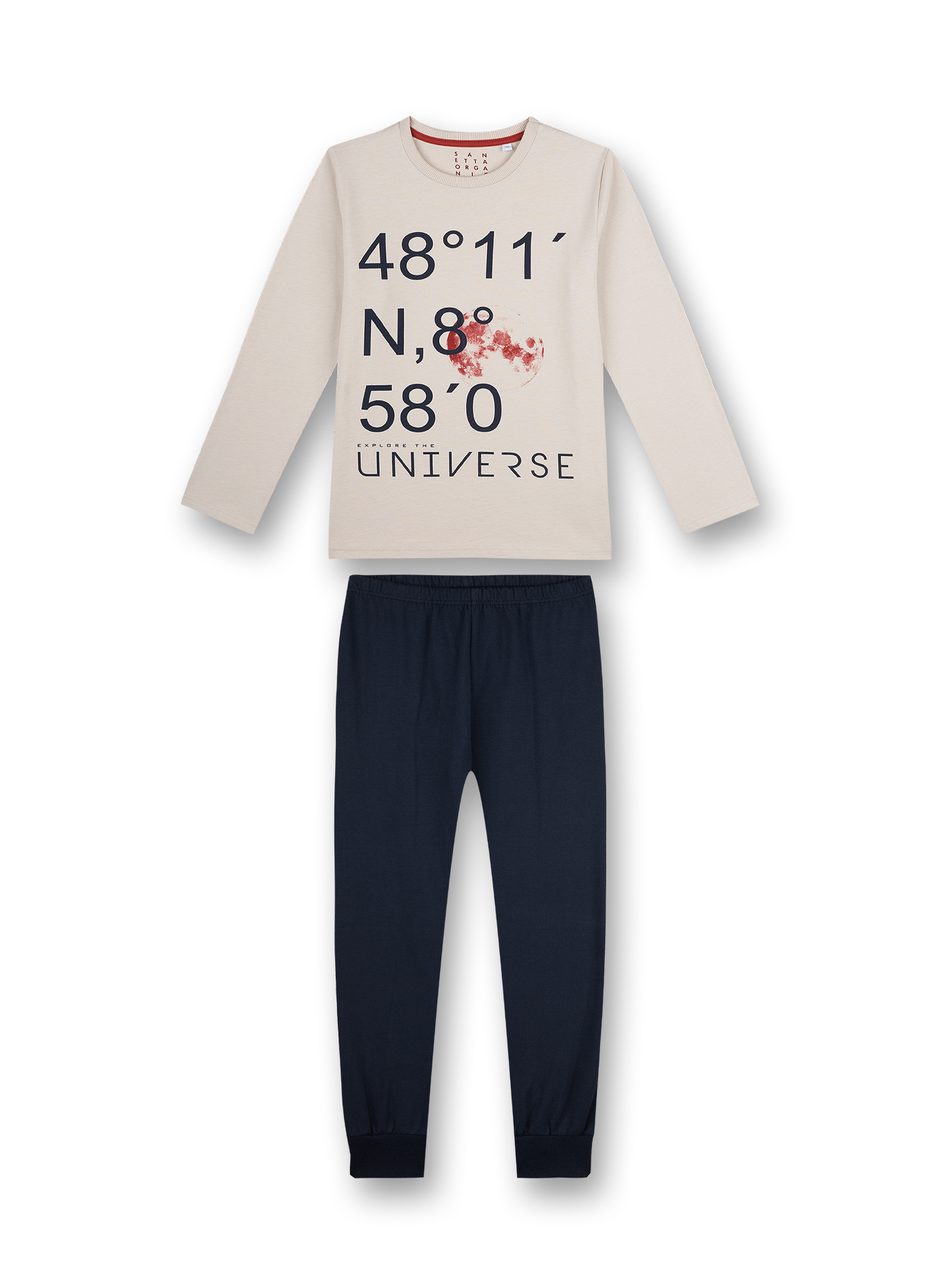 Jungen-Schlafanzug Beige To the Moon
