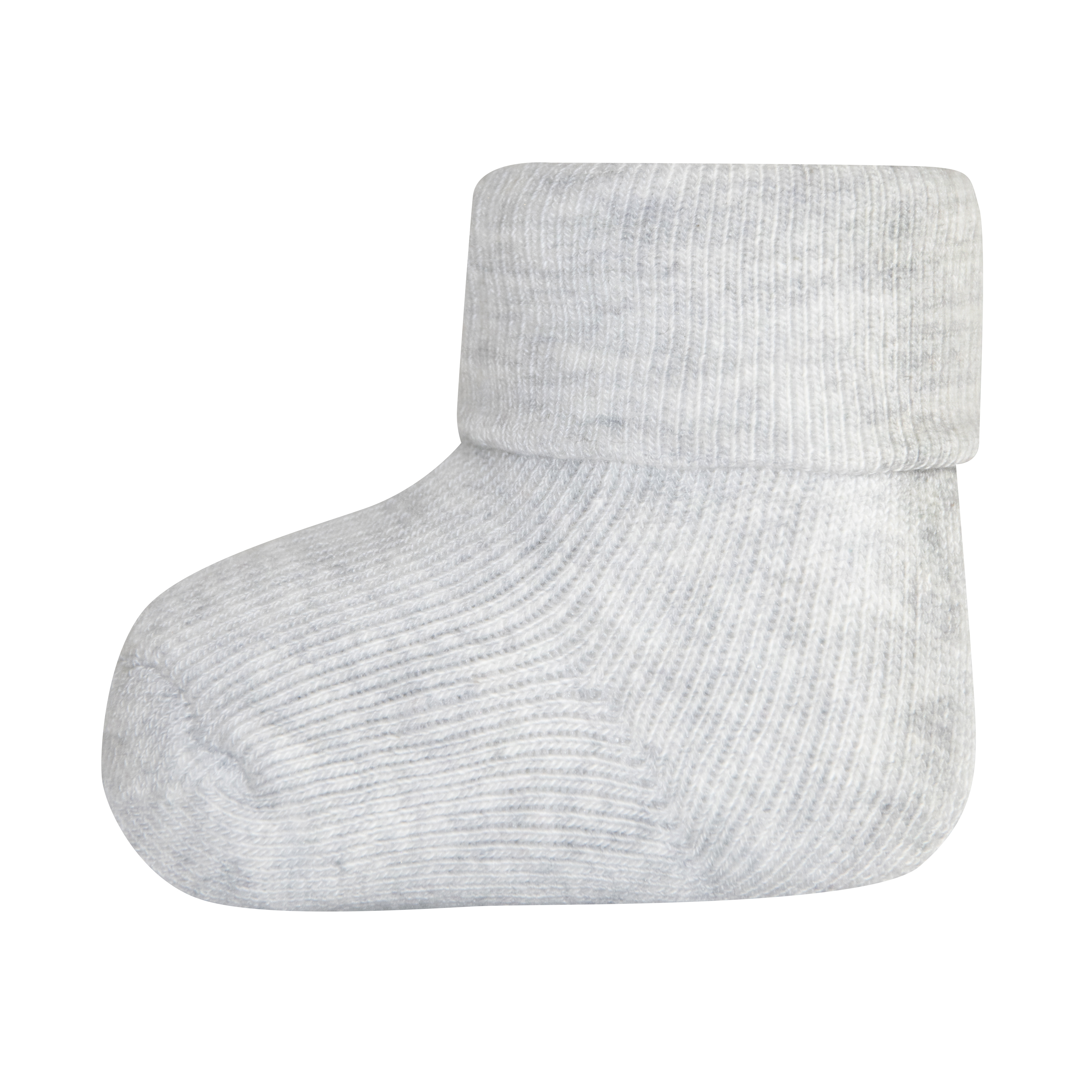 Jungen Erstlings-Socken (Dreierpack) Grau Ringel