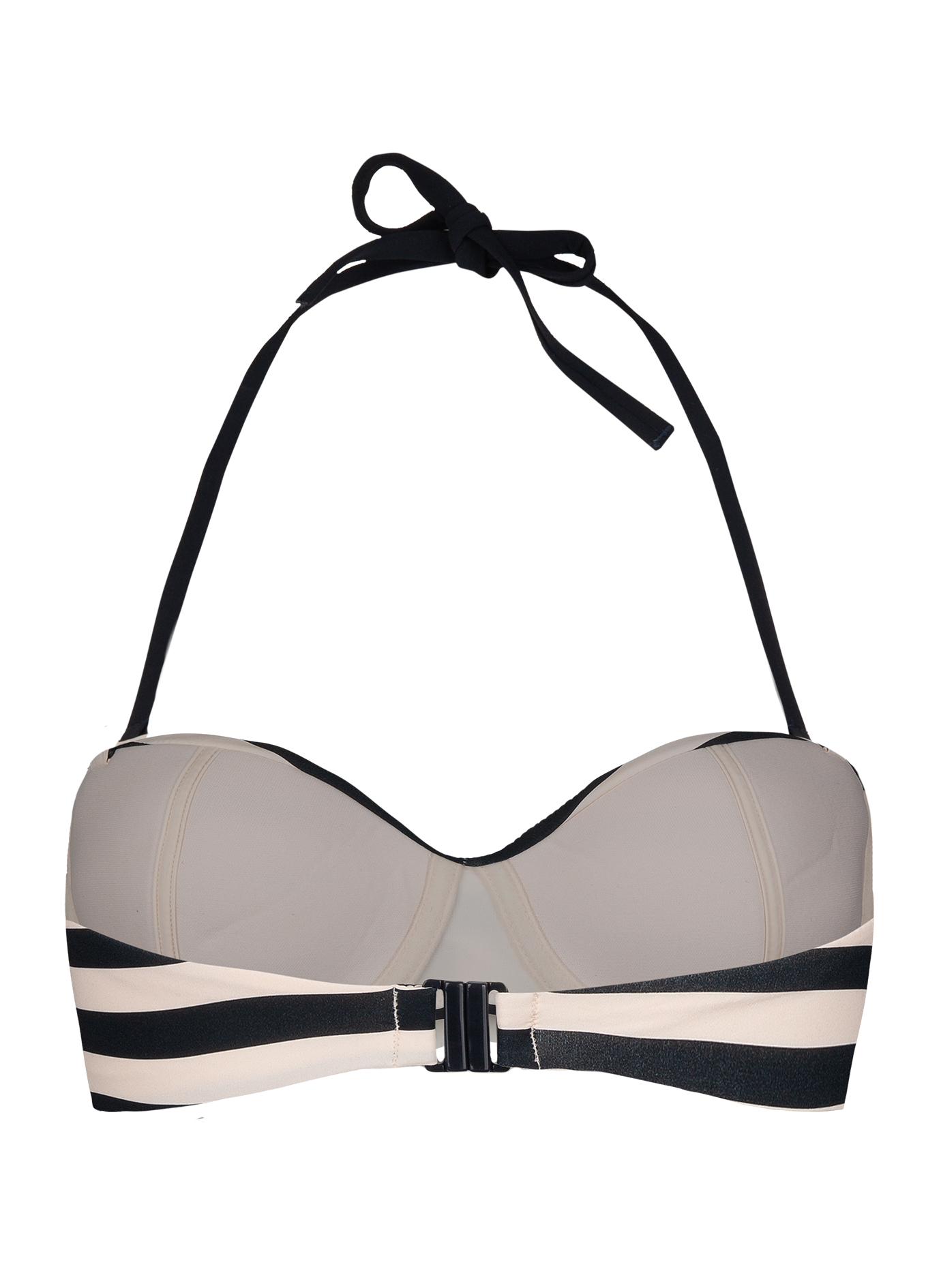 Damen Bikini-Top Rosa geringelt