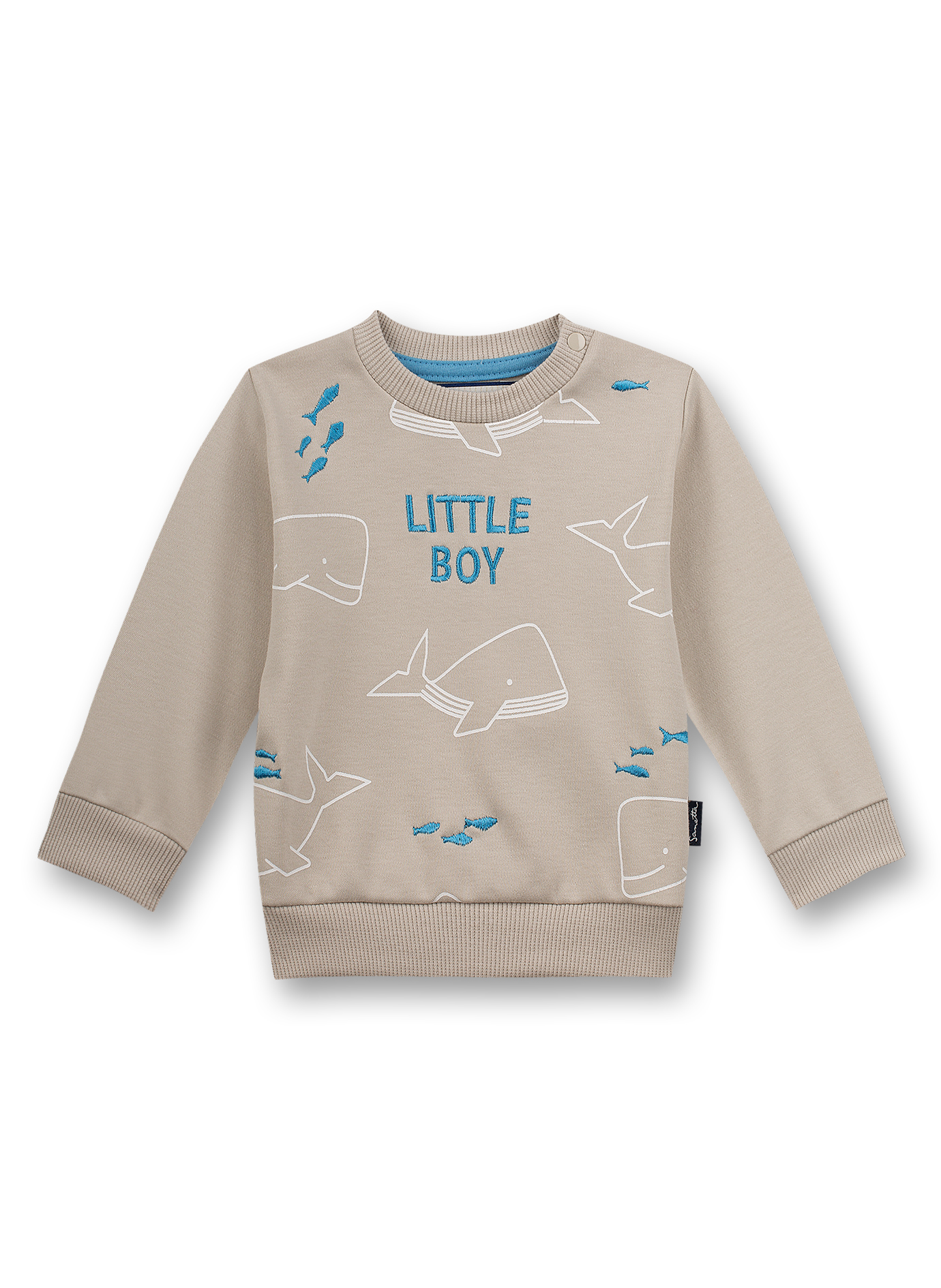 Jungen-Sweatshirt Beige Little Whale