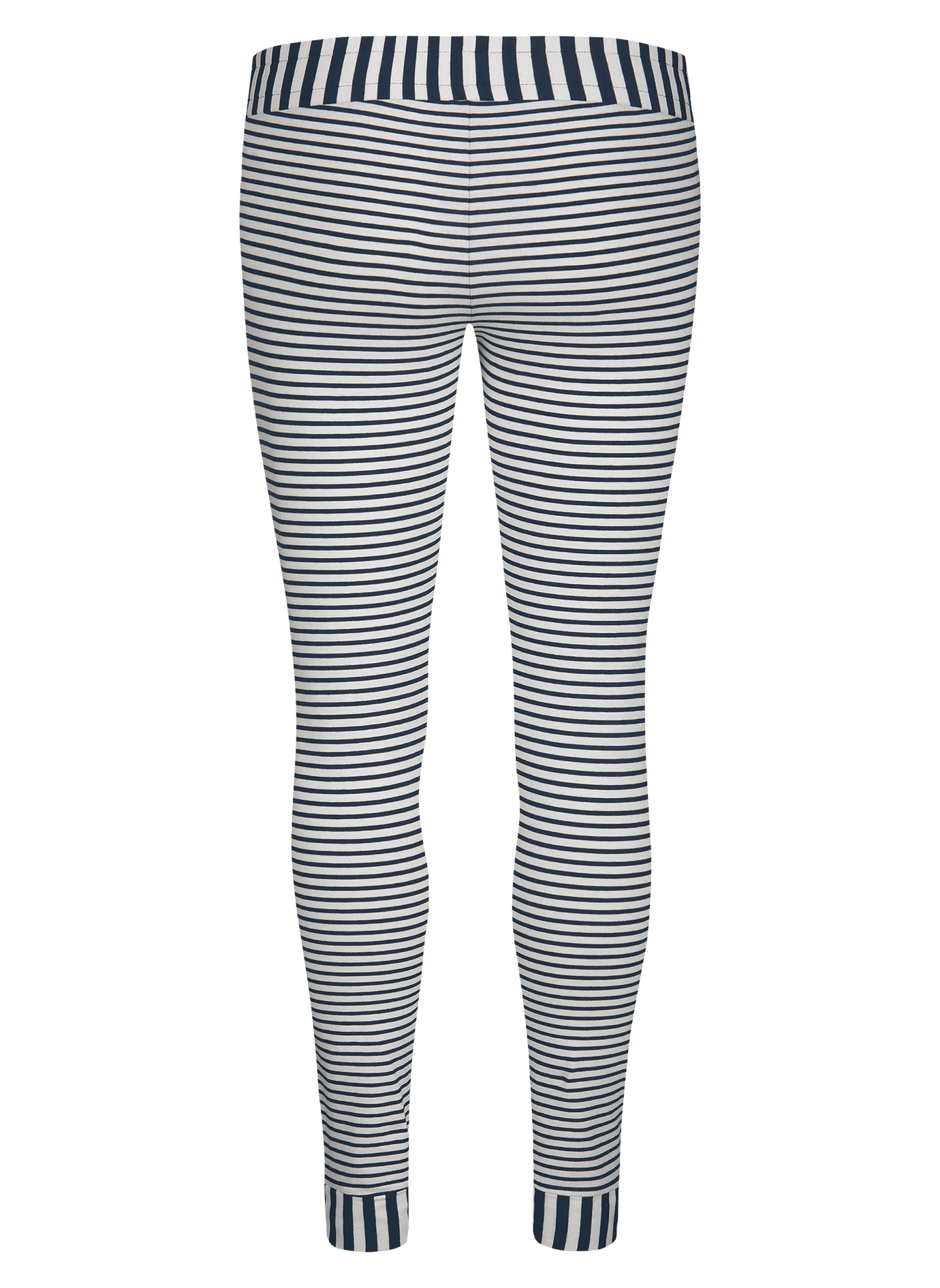 Damen-Leggings Dunkelblau Ringel