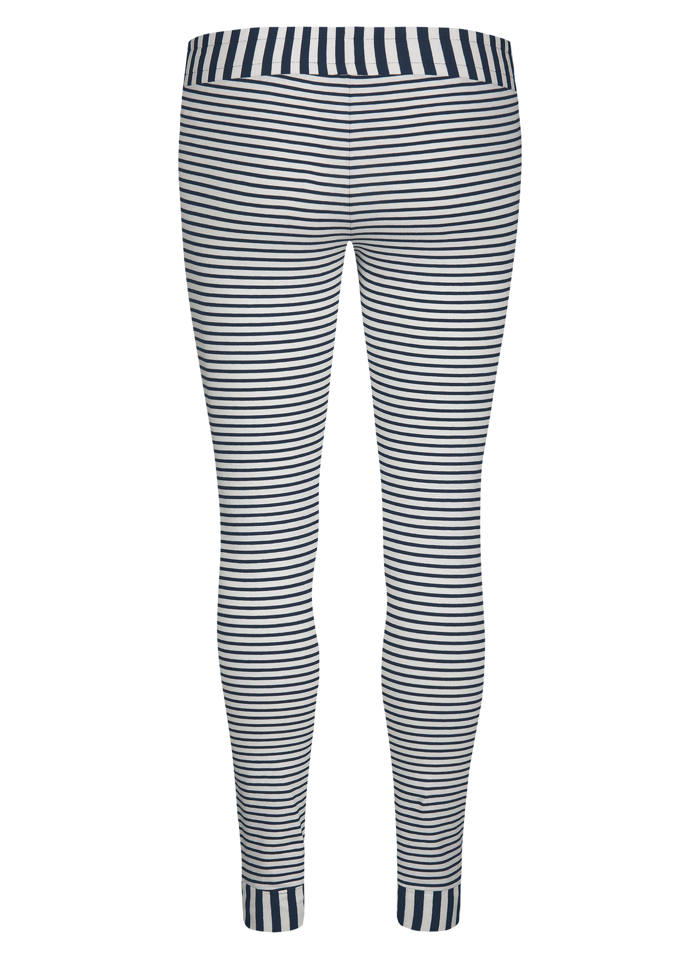 Damen-Leggings Dunkelblau Ringel