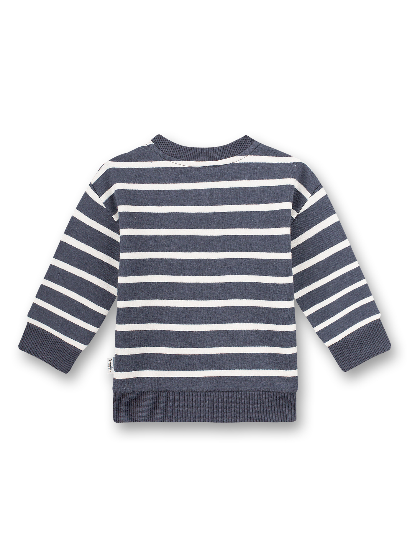Jungen-Sweatjacke Blau Ringel
